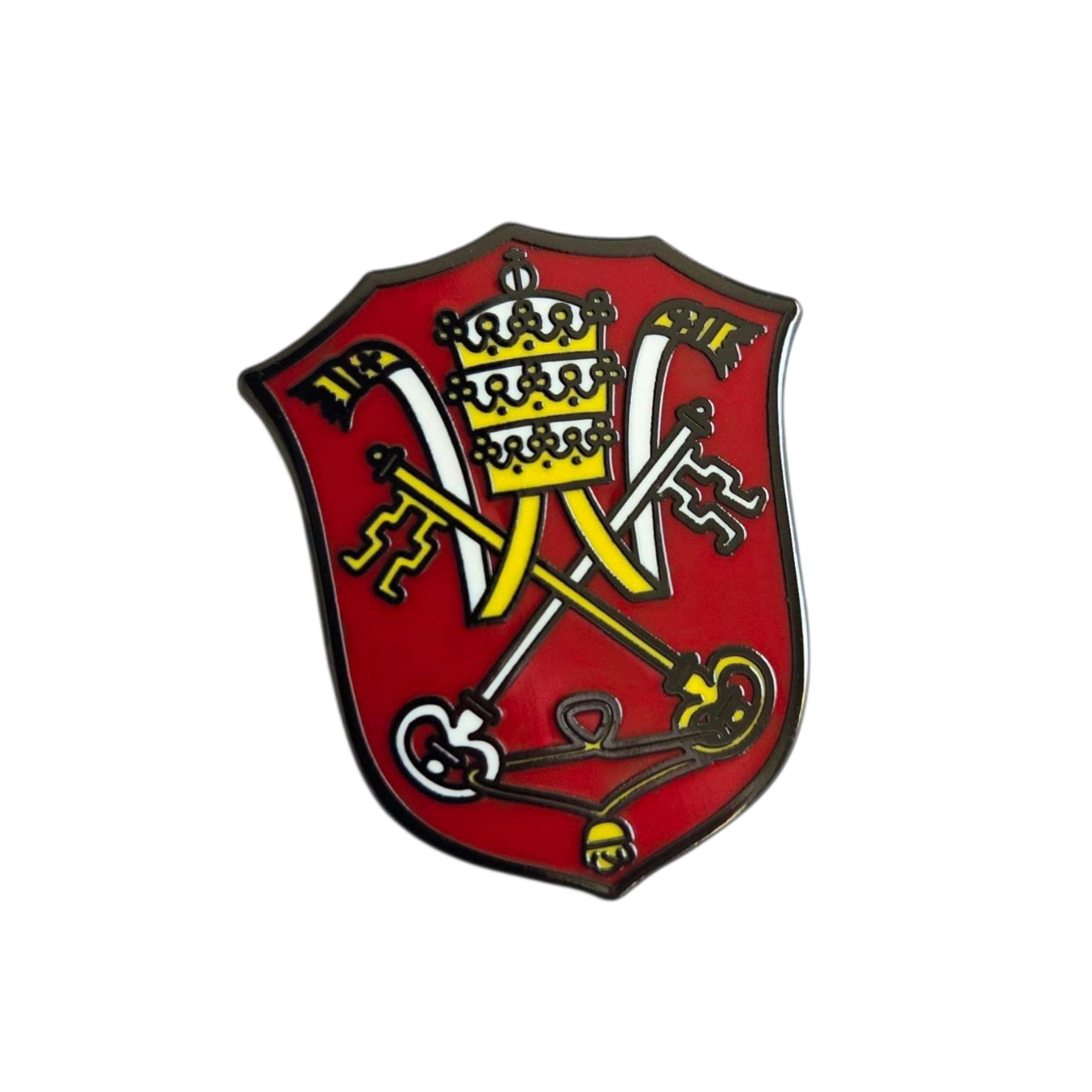 Holy See Vatican Coat of Arms Flag Catholic Pope Lapel Pin