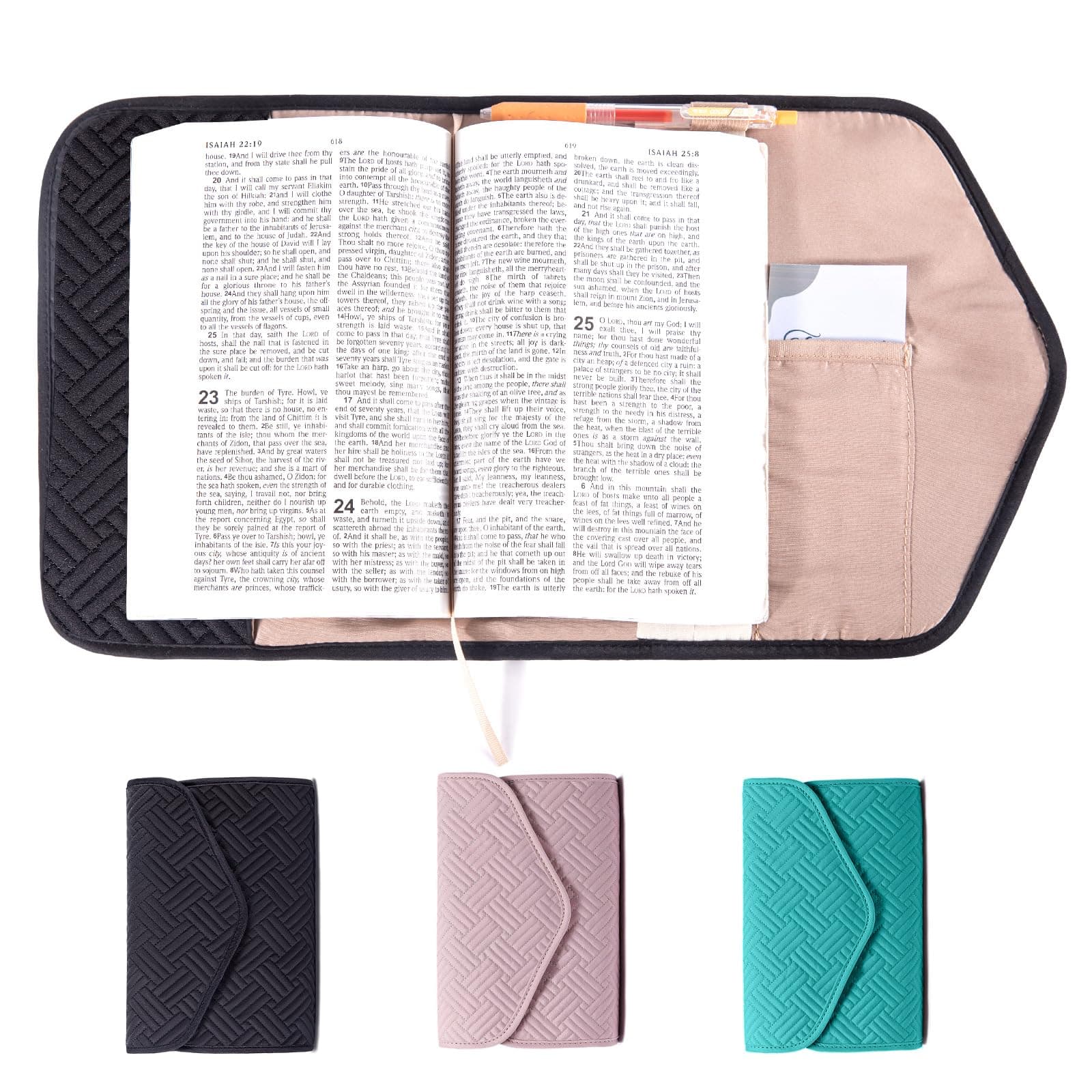 Reusable Book Cover with Magnet Closure - Adjustable Book Sleeve for Book Lovers Gift - Book Protector for Paperback -Book Covers for Hardcover - Book Pouch - Book Carrier