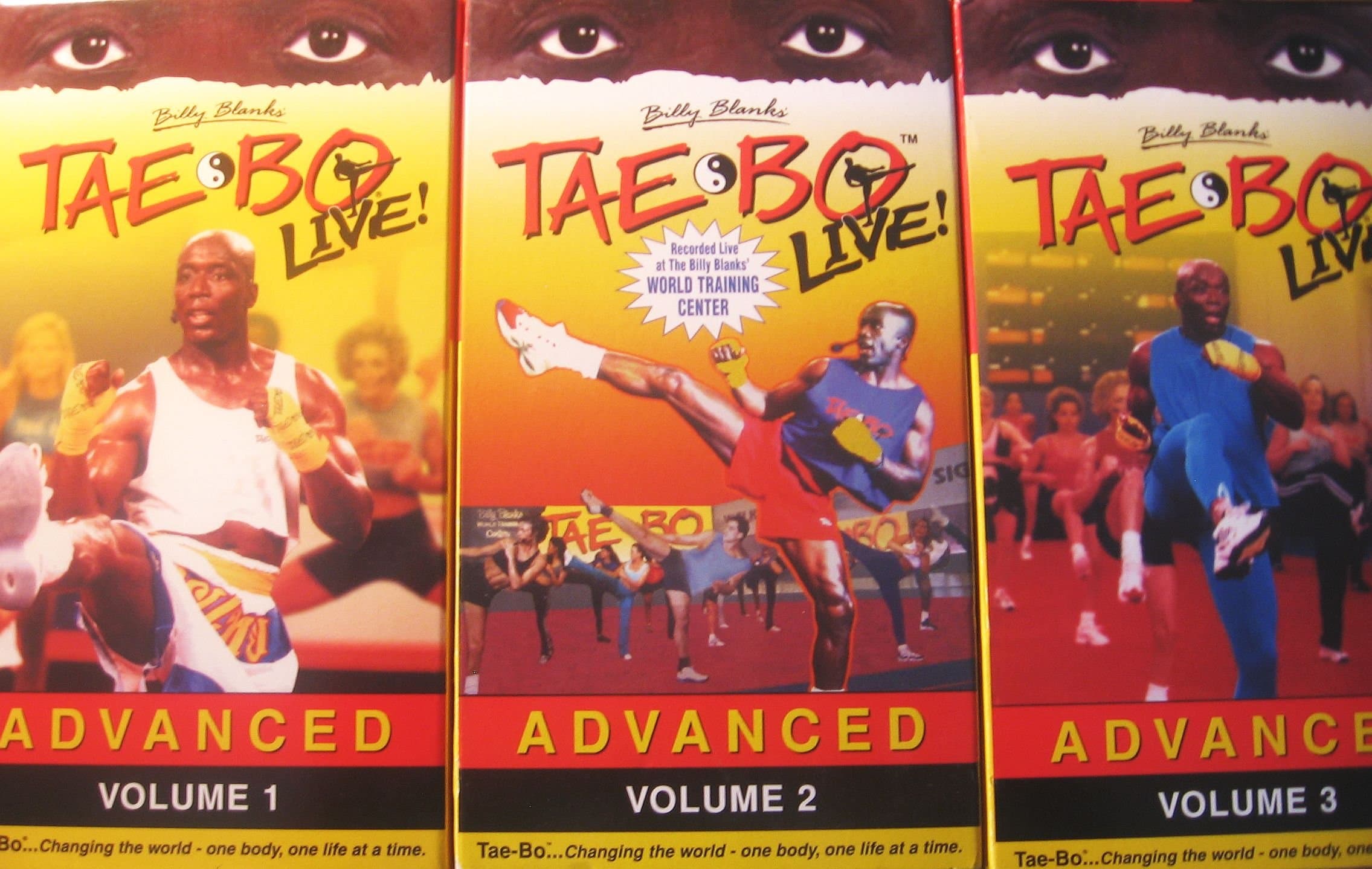 Billy Blanks' Tae Bo Live: Advanced, Volumes 1,2,3 (3 VHS- Tape Set)