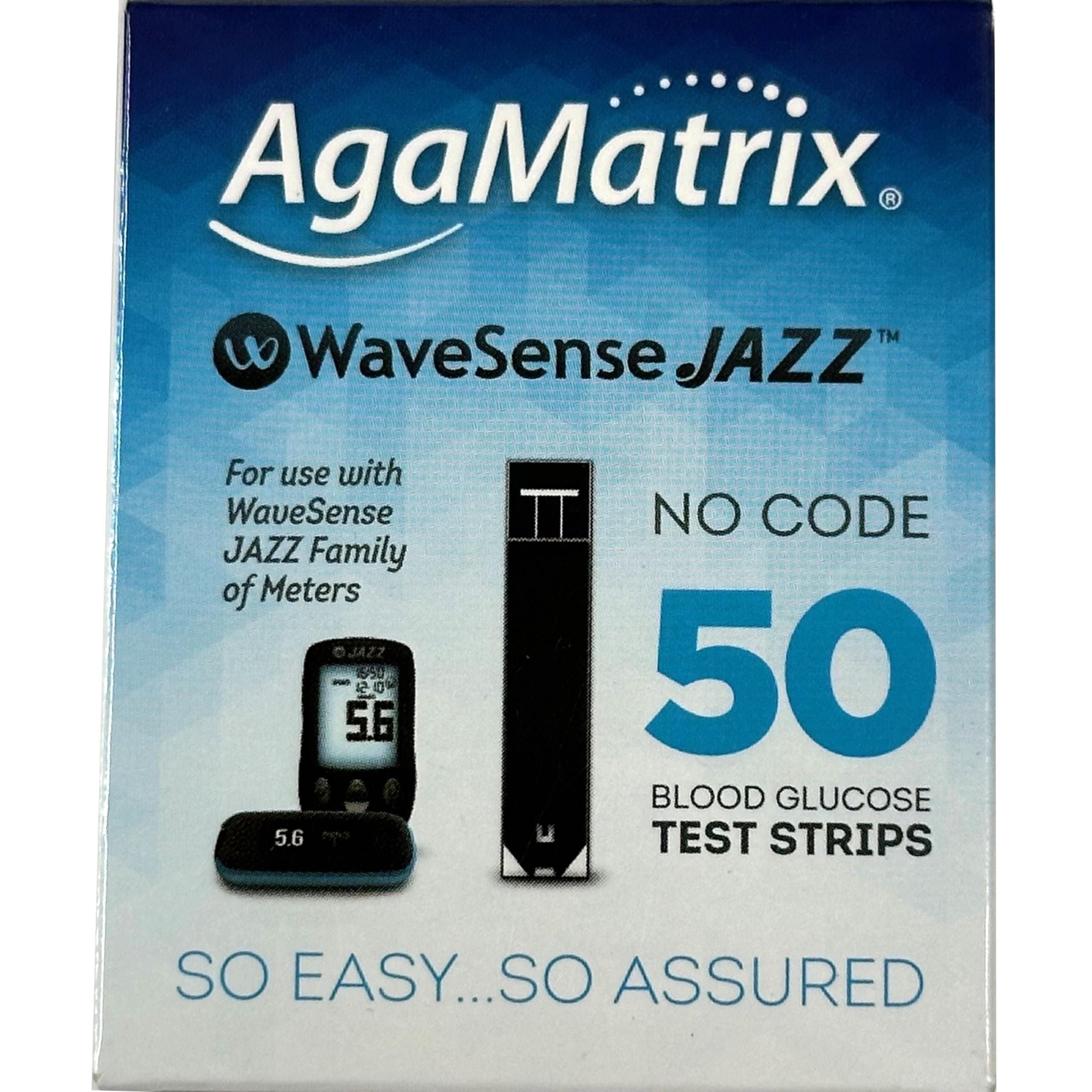 WaveSense Jazz Test Strips - 50 Pack