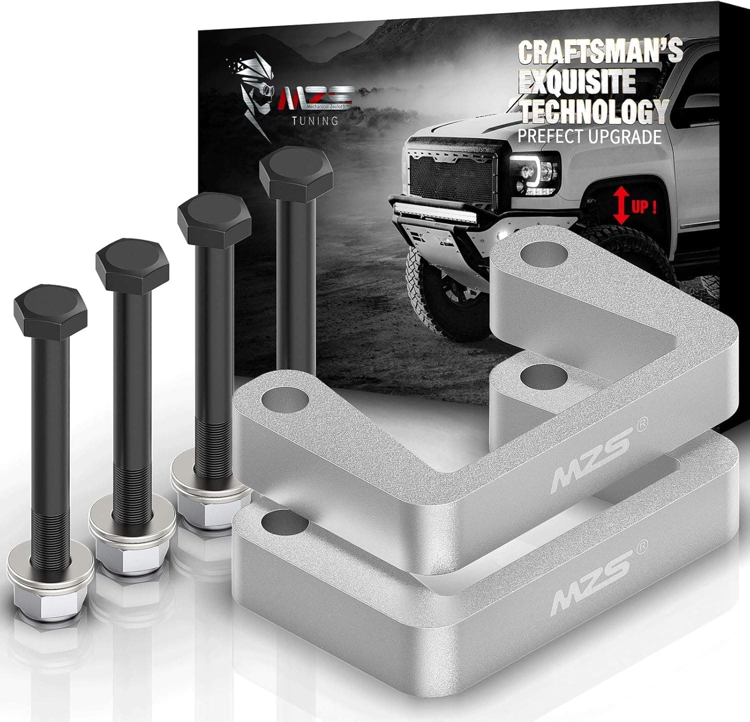 - 2.5" Front Leveling Kit Compatible with 2007-2026 Silverado Sierra/Tahoe/Avalanche/Suburban 1500 Yukon XL 2WD 4WD