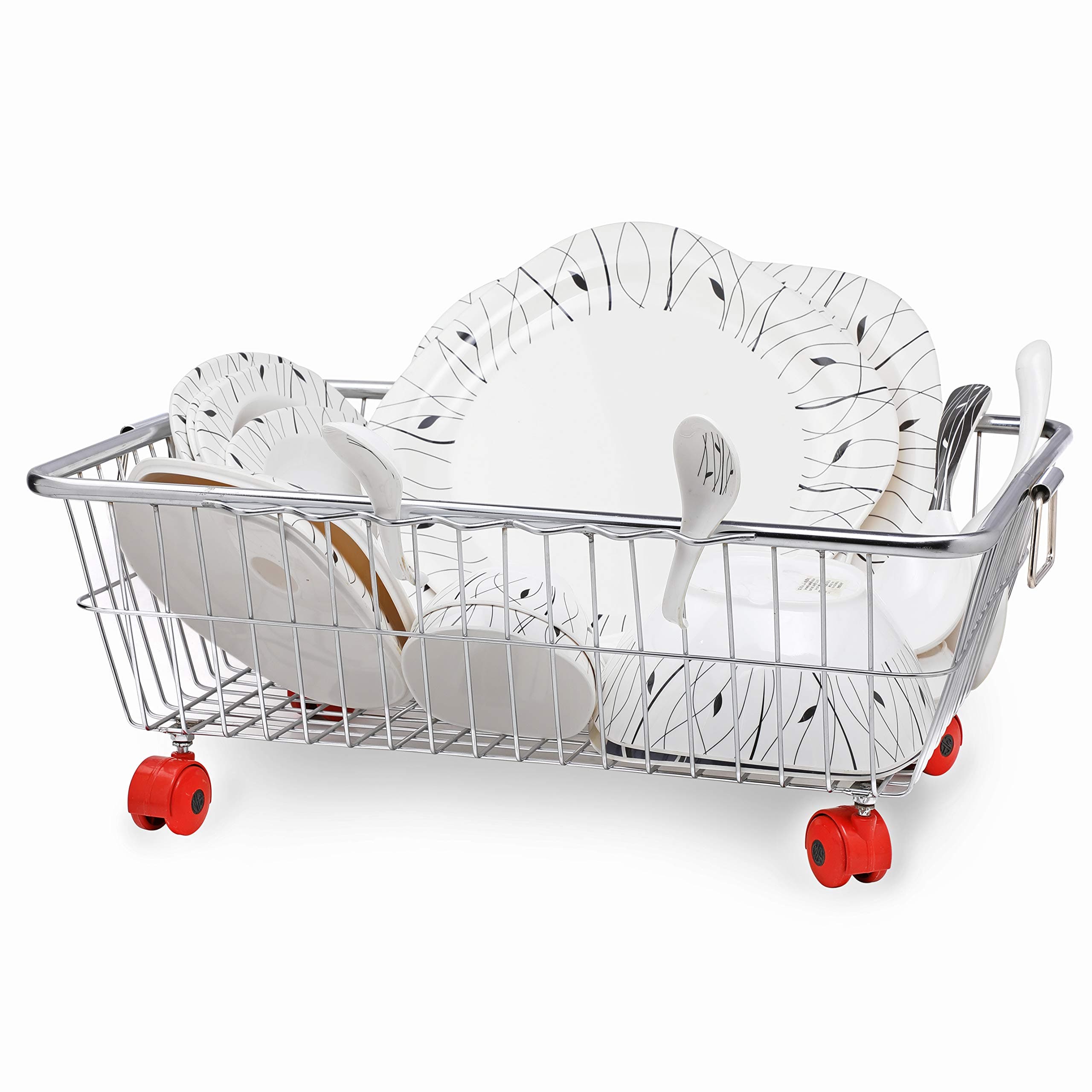 DEW MAT Stainless Steel Dish Drainer Rack Without Tray for Kitchen (Silver)