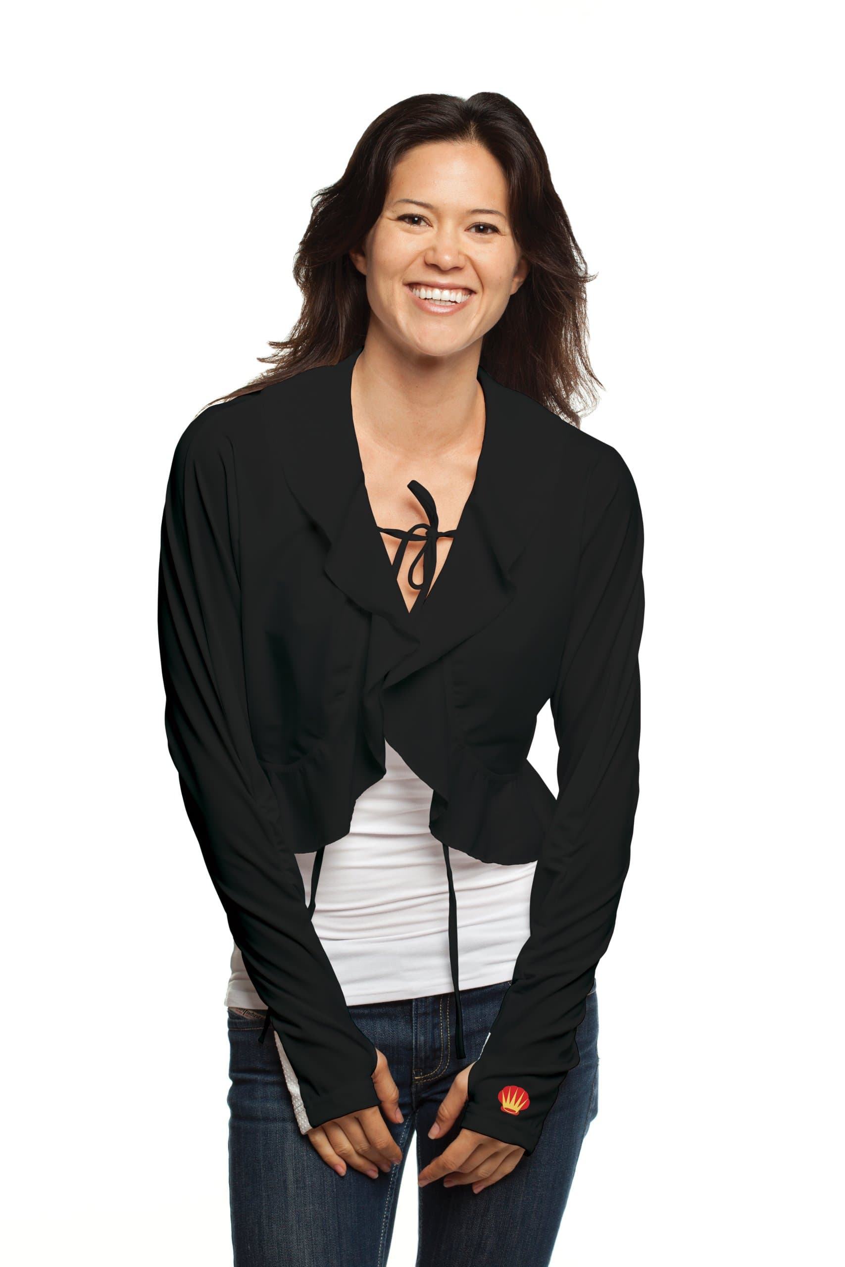 SunChelles Womens UPF 50 Sun Protective Clothing and Driving Cardi Black Large