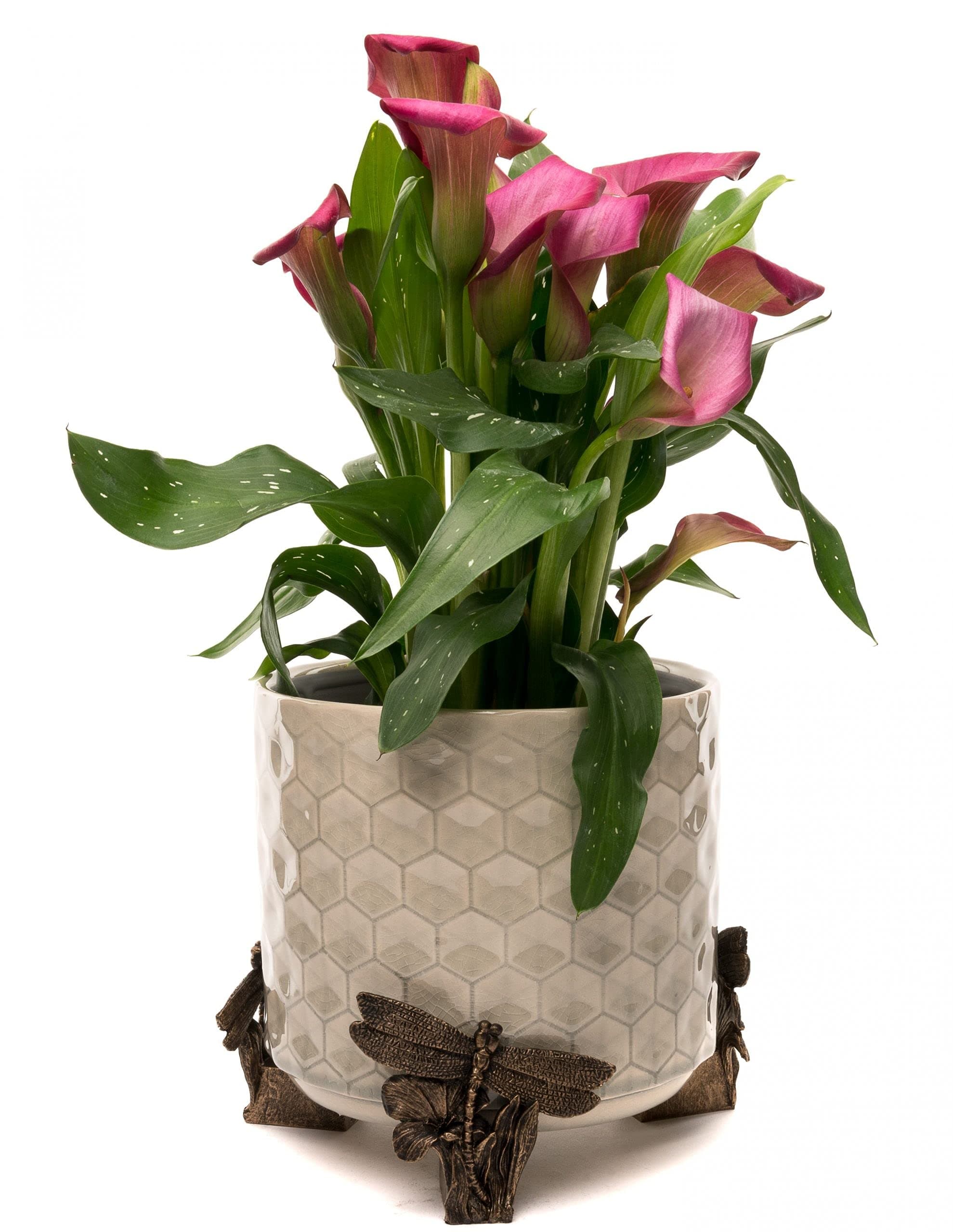 Potty Feet Dragonfly Figures Plant Pot Feet - Planter Support - Handmade Decorative Ornaments - 3pcs