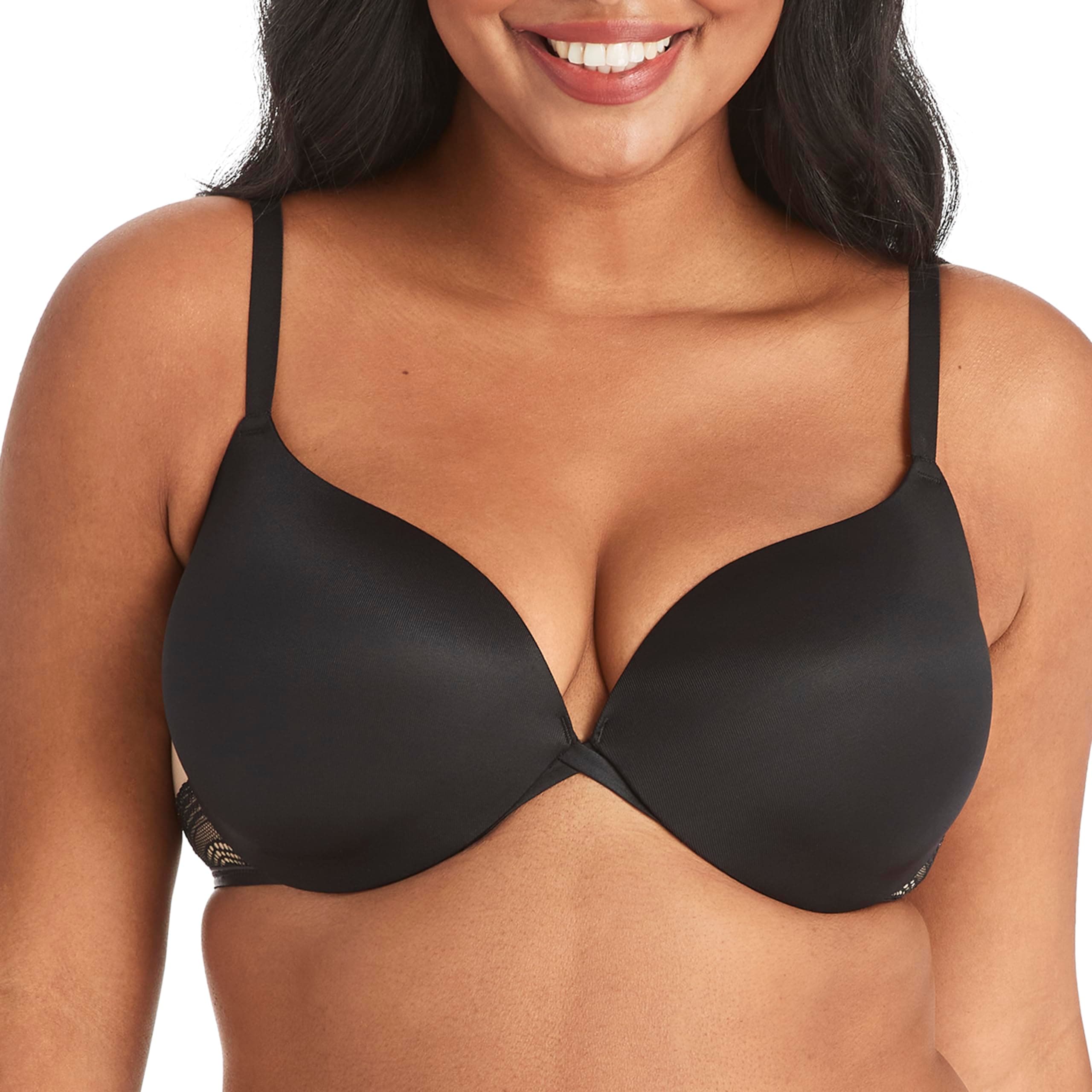 Women's Push-Up Bra, Love The Lift Lace Demi Push-Up Bras for Women, Smoothing, Underwire, Convertible Straps