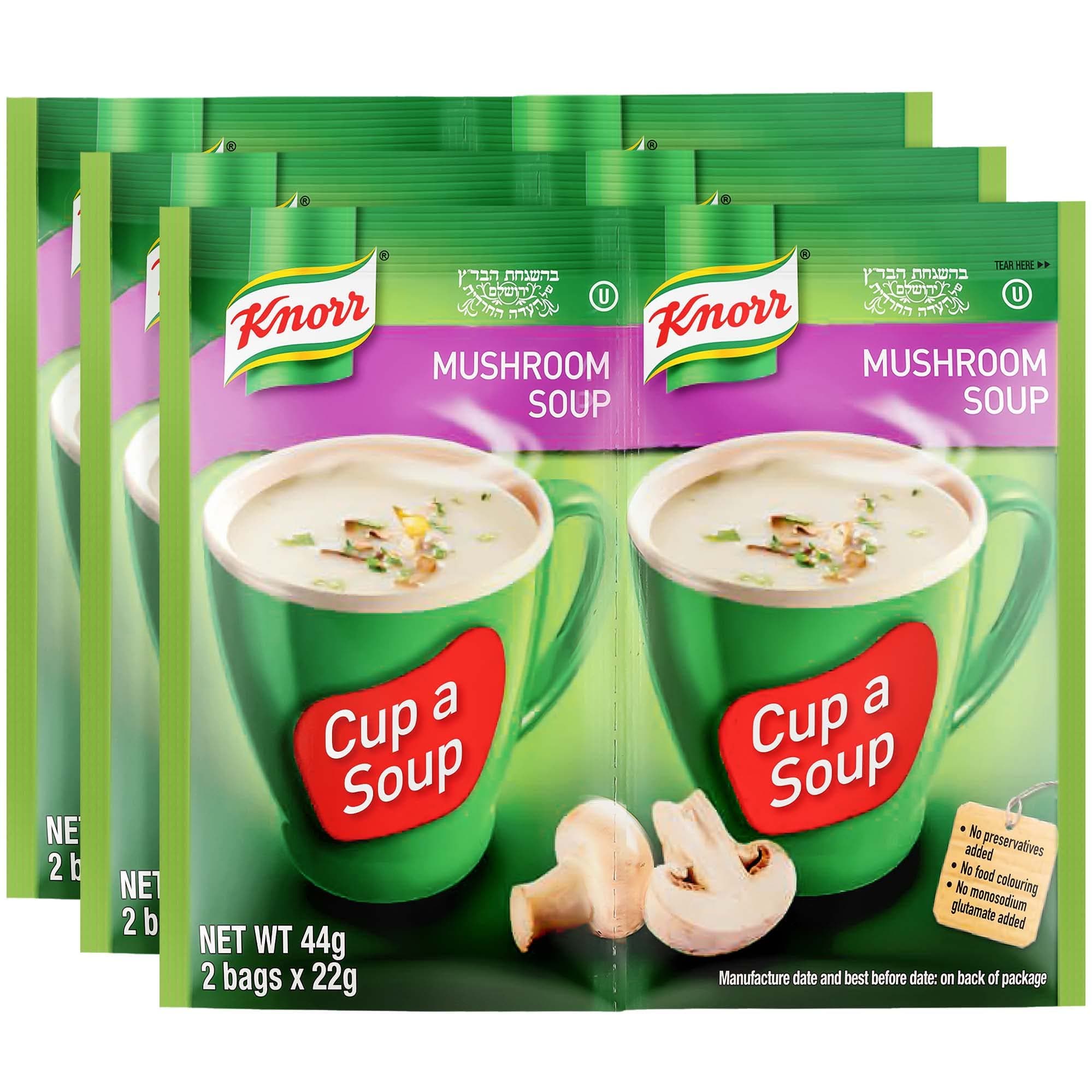 Mushroom Soup Mix 1.52oz (3x2 Packs for 6 Pouches Total)| Delicious, Warm, and Ready in Minutes!(Pack Of 6)