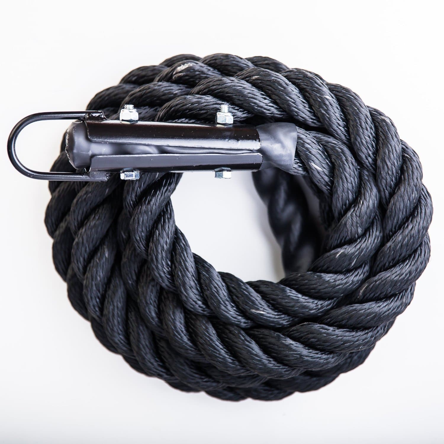 Black Natural Fiber Climbing Rope 1.5" for CrossFit, Gymnastics, Rope Climbs