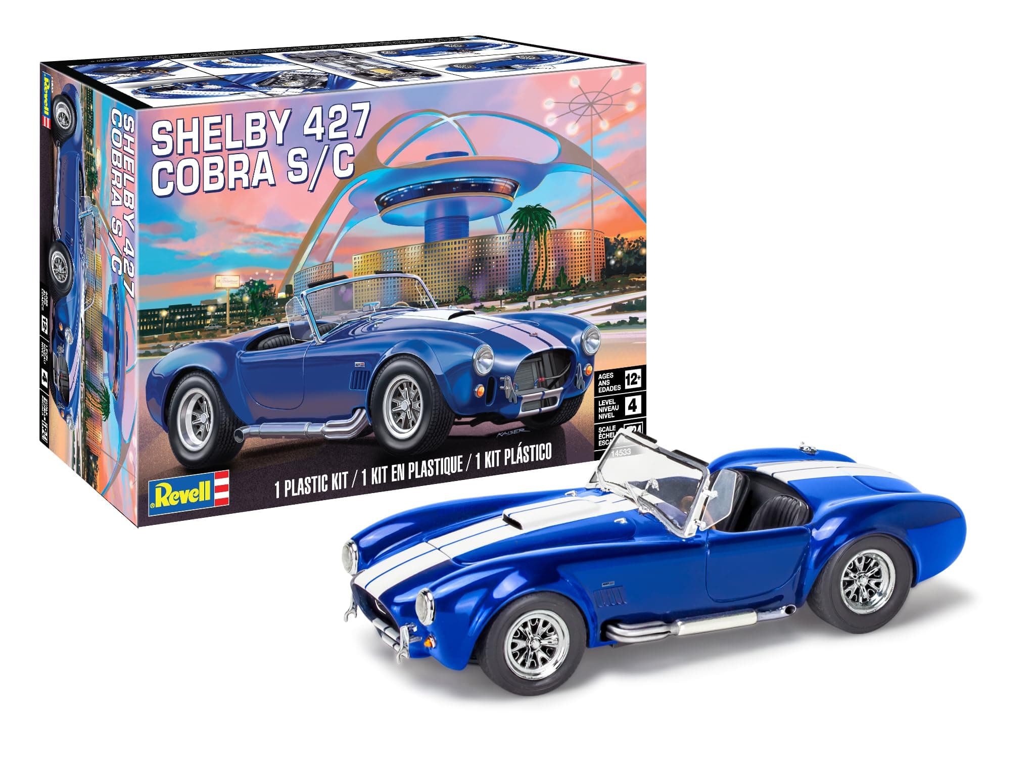 14533 Shelby Cobra 427 S/C 1:24 Scale 104-Piece Skill Level 4 Model Car Building Kit
