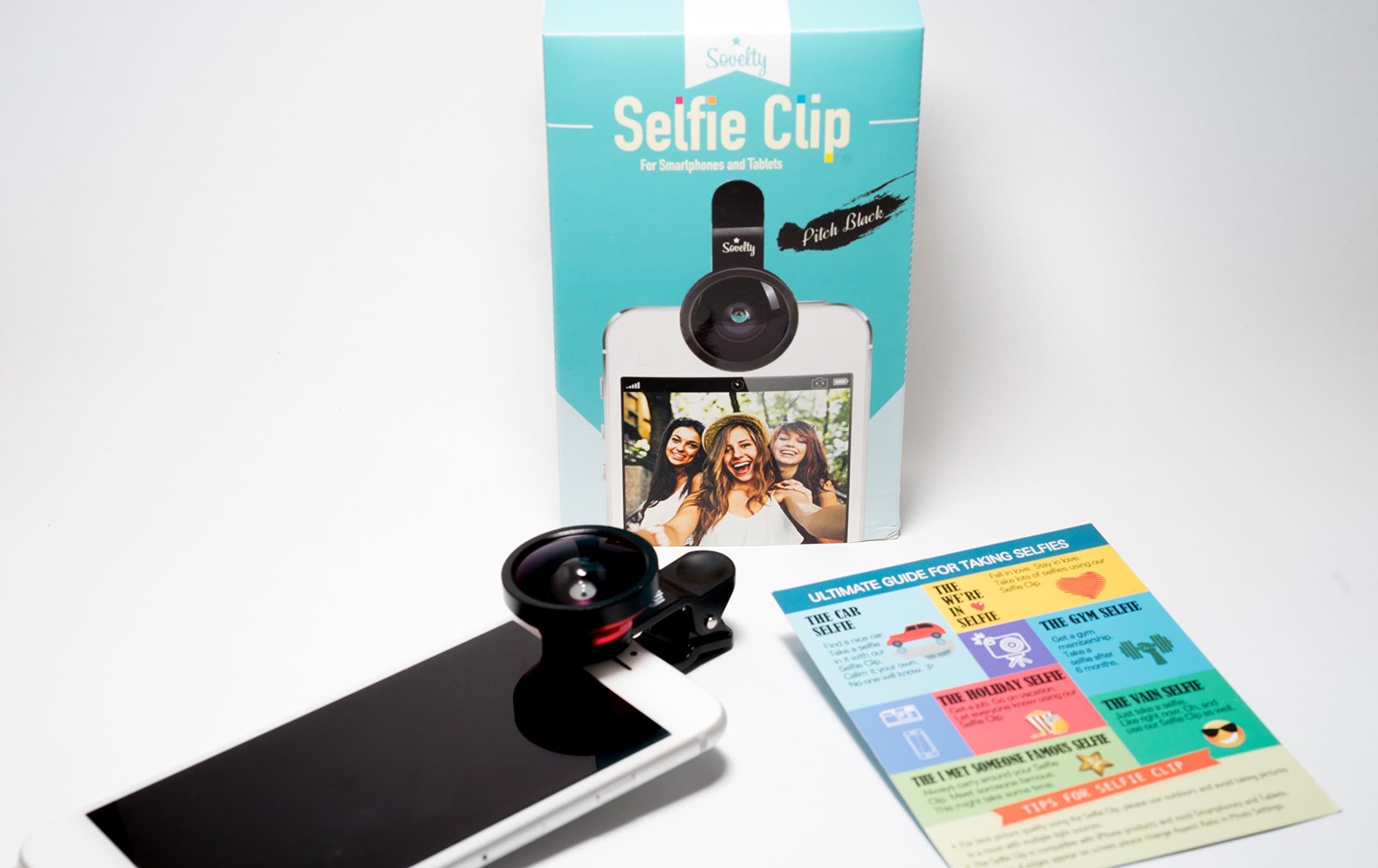 Selfie Lens (Pitch Black) for All Smartphones iPhone/Samsung Galaxy/HTC/Sony/LG/Nokia/BlackBerry