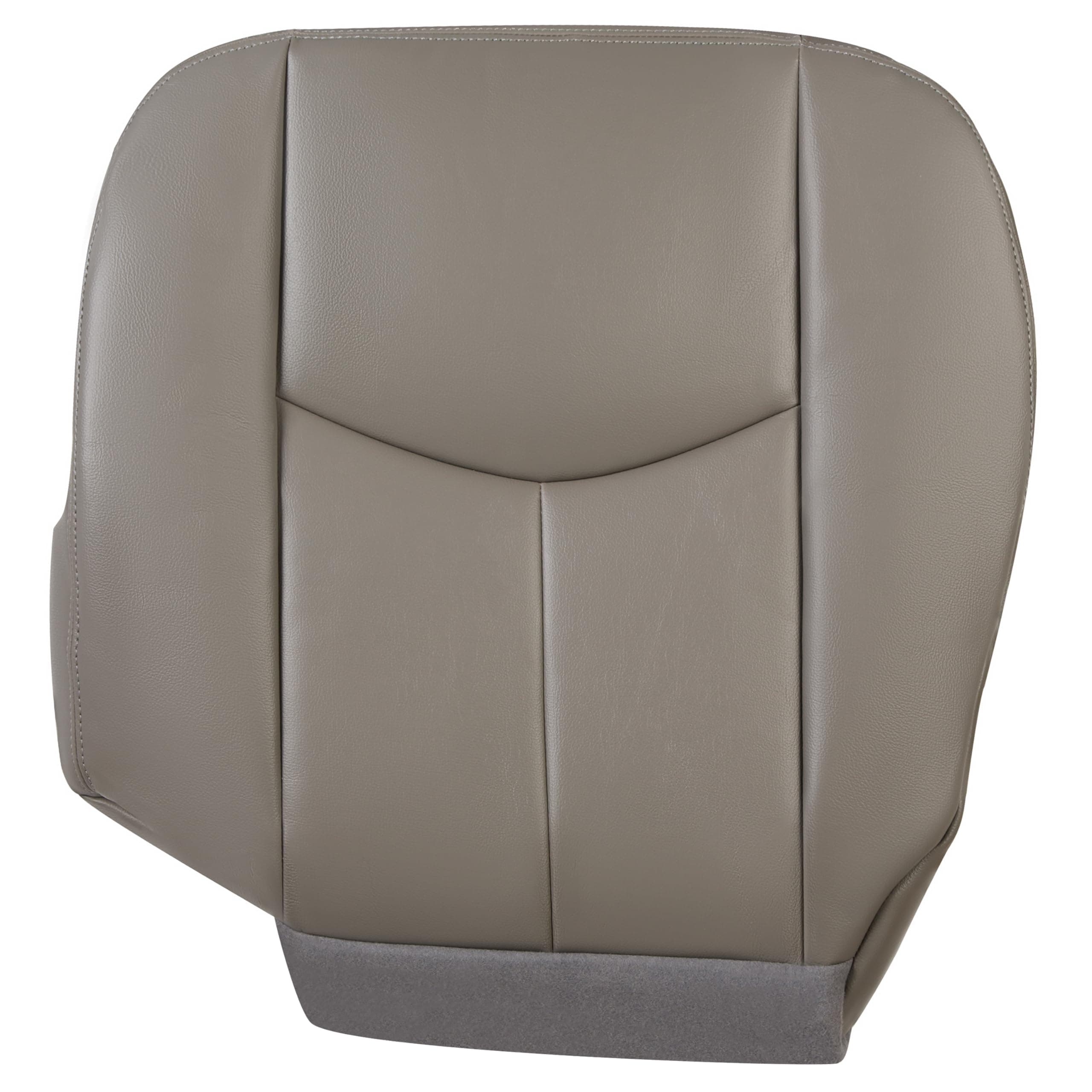 Seat Cover Compatible with 2003-2006 Chevy Tahoe Suburban GMC Yukon 922 Pewter Synthetic Leather Driver Side Bottom Seat Cover