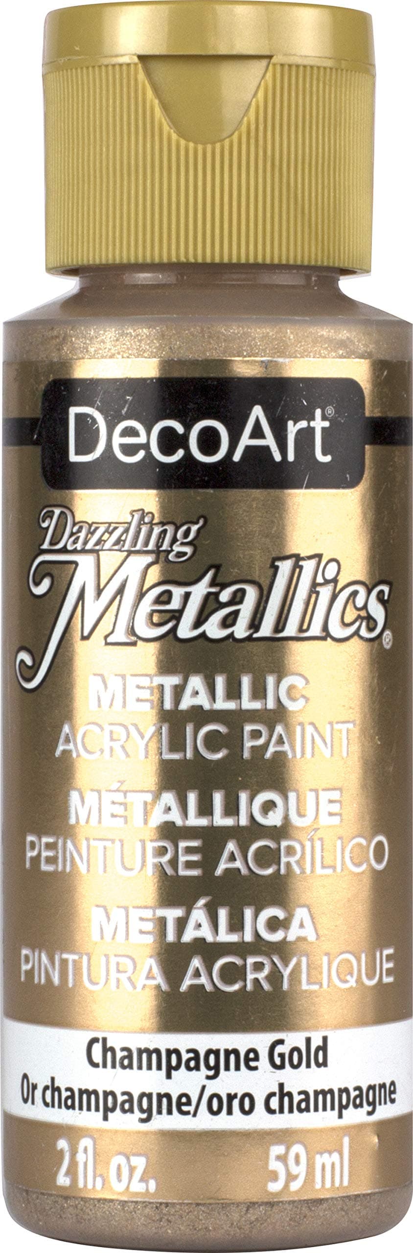 DecoArt Americana Acrylic Metallic Paint, Champagne Gold
