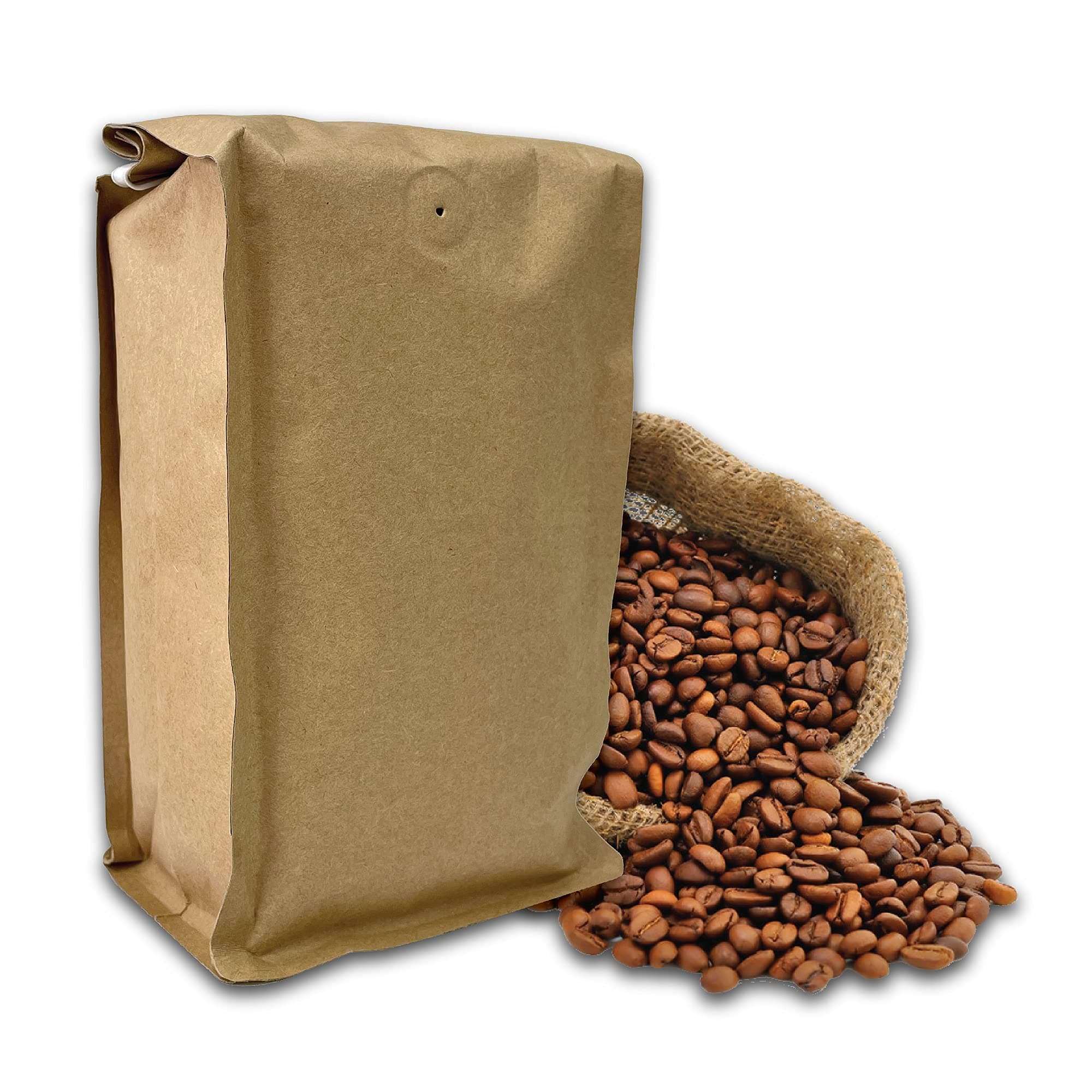 De Lux Farms Coffee Pouches 100 Count - Small Brown Paper Bags for Coffee, Tea, Treats, Popcorn and More - Brown Kraft Paper Bags - Sample Bags - Resealable Bags - White Tin Tie Bags