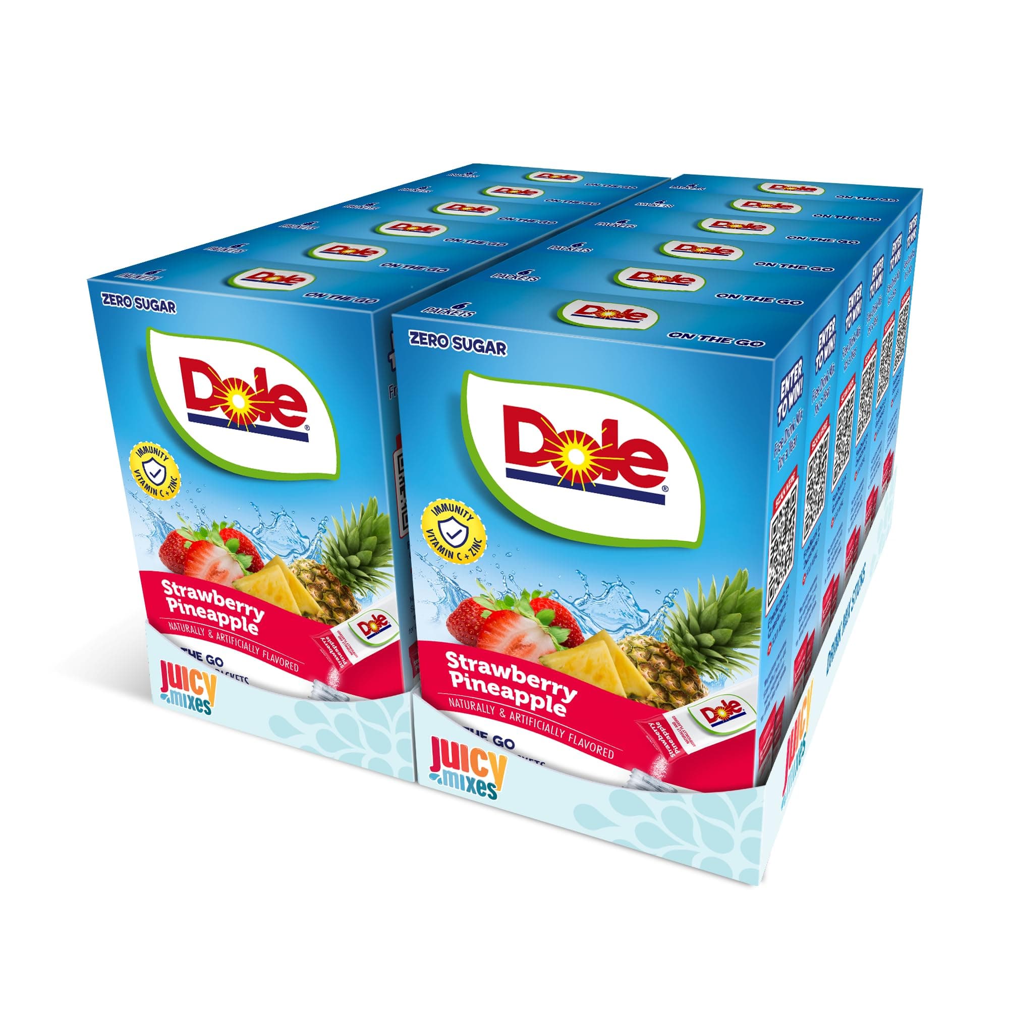 Dole Strawberry Pineapple - Powder Drink Mix - Sugar Free & Delicious, Makes 72 Flavored Water Beverages