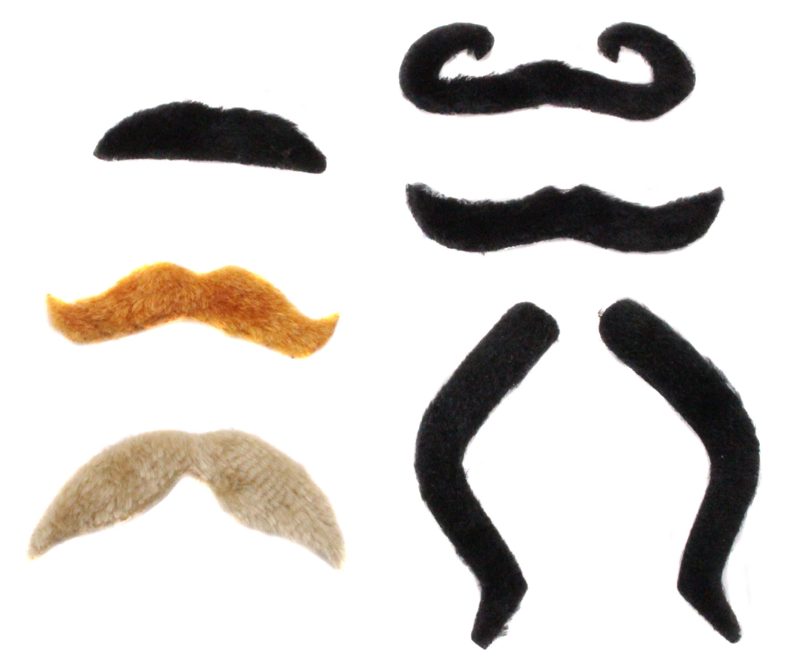 Manly Moustaches - Set of 6 Adhesive Moustaches
