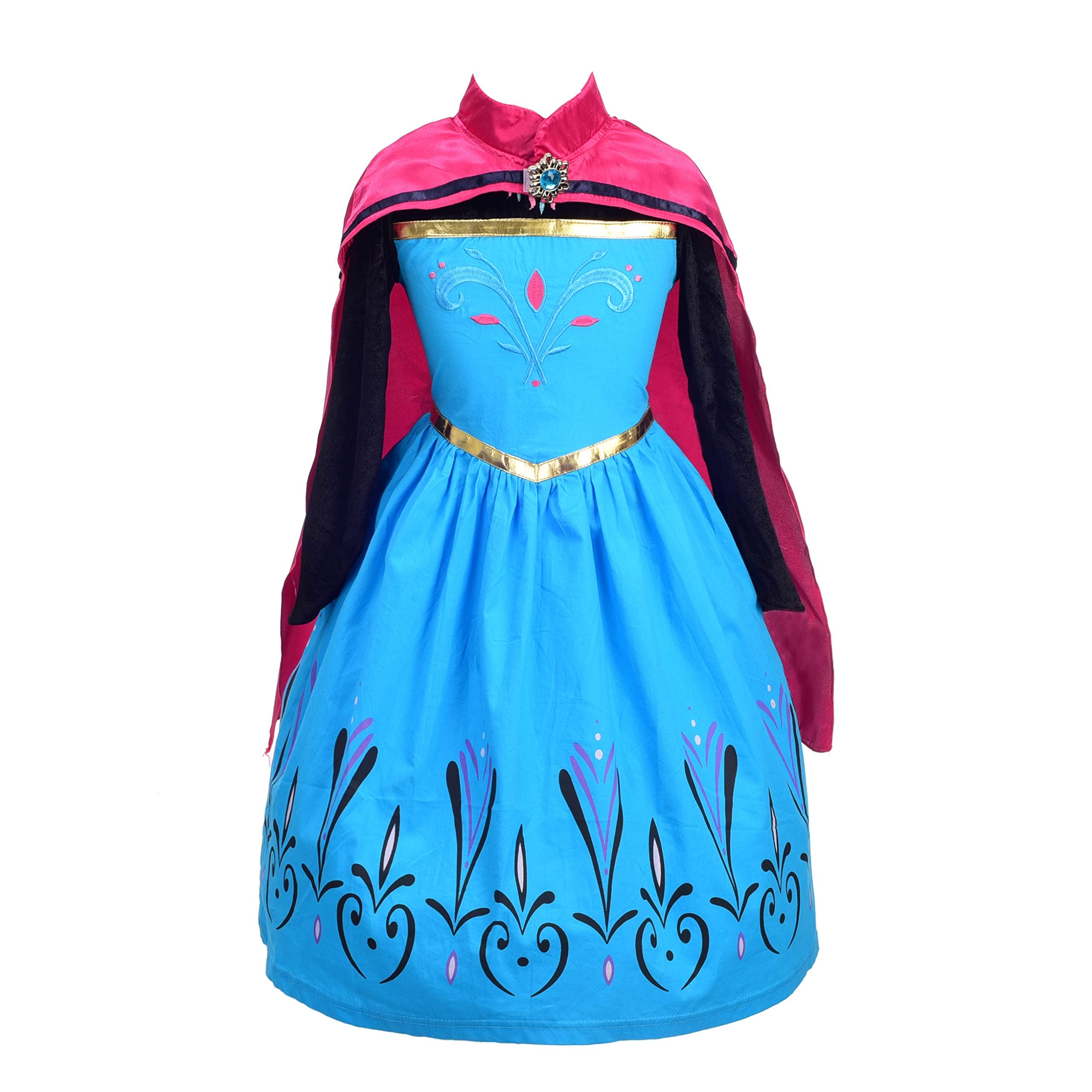 Dressy Daisy Girls Ice Princess Coronation Dress Up Costume Halloween Christmas Party Outfit Size 2-10