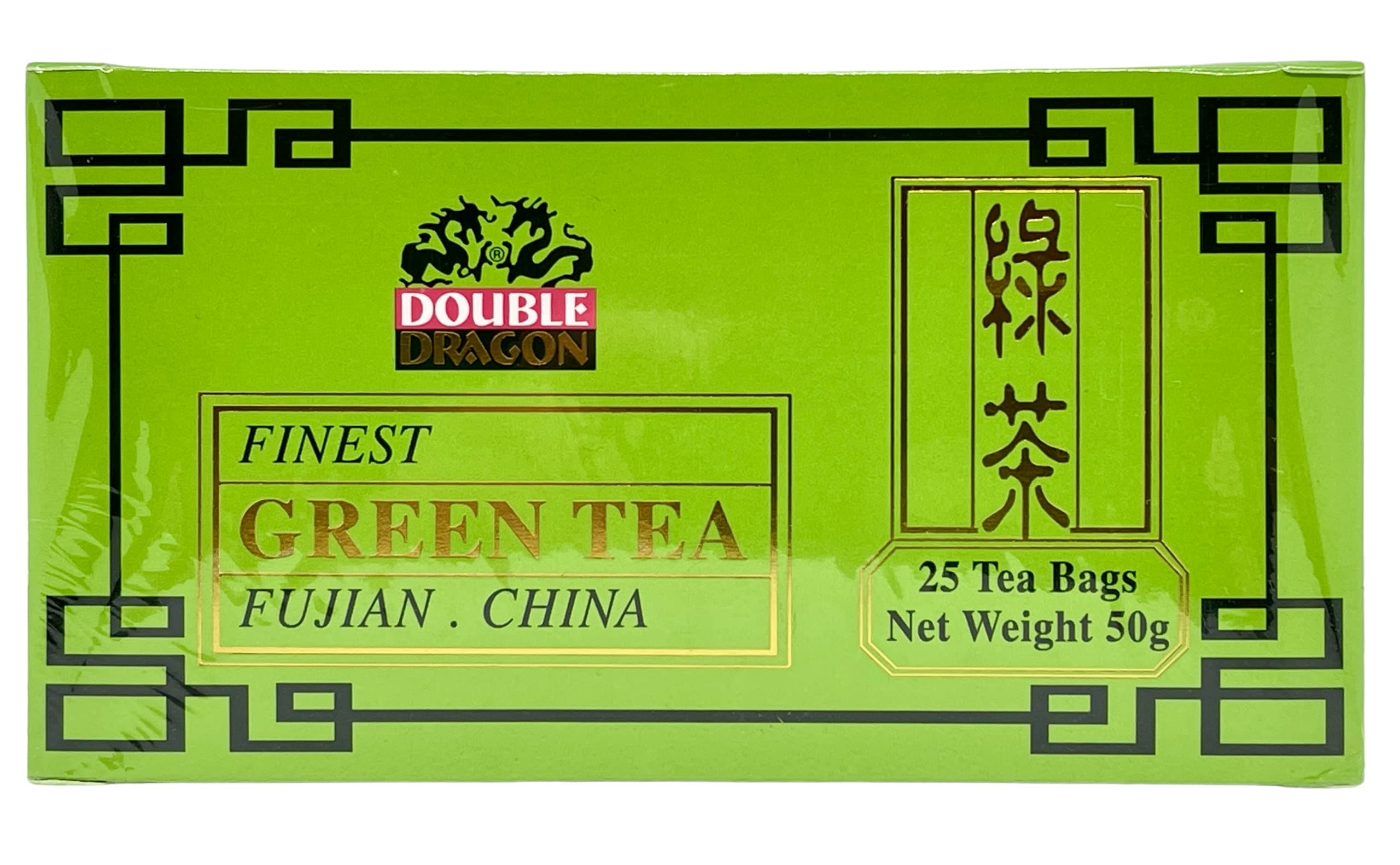 Double Dragon Finest Green Tea, 25 Tea Bags per box. (1)