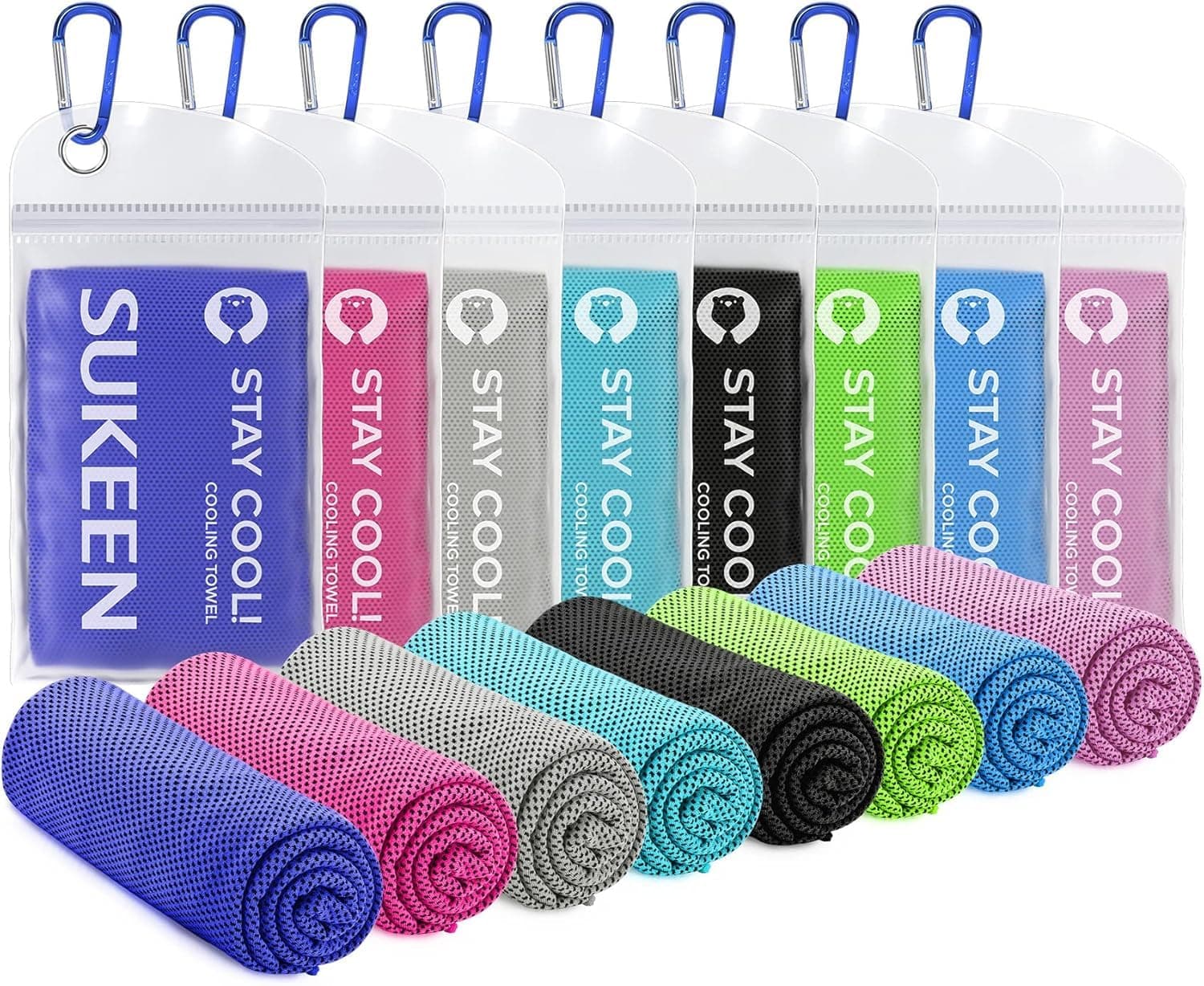 Cooling Towel,Instant Evaporative Cooling for Sports,Yoga,Golf,Gym,Neck,Workout and More(40”x 12”)