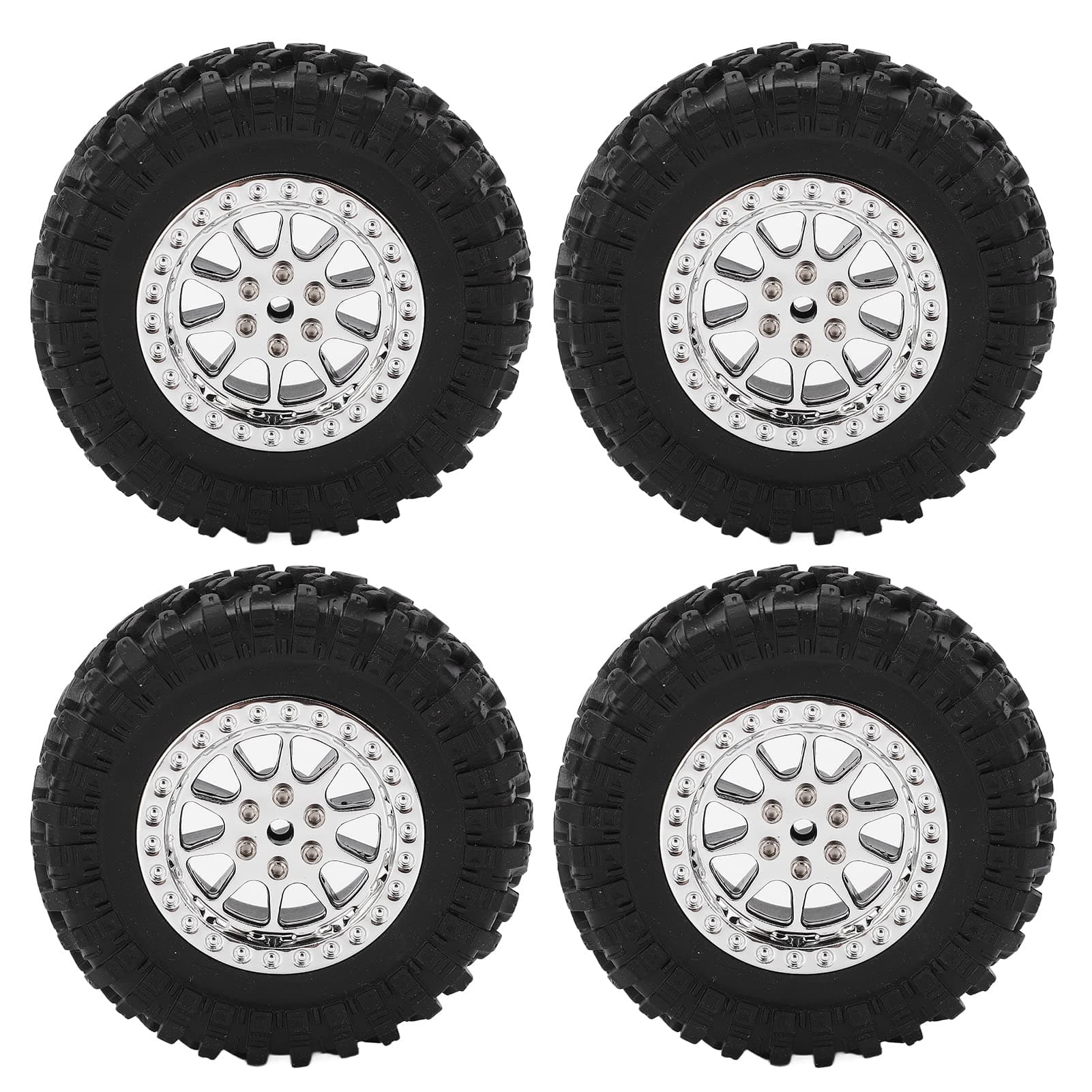 4PCS RC Car Tires,Stability and Strong Grip Rubber Tires,MN D90 D91 D96 D99 D99S D86,WPL B14 B24 C14 C24 C34 C44,Easy Installation,Car Spare Upgrades Accessories for Rough Roads