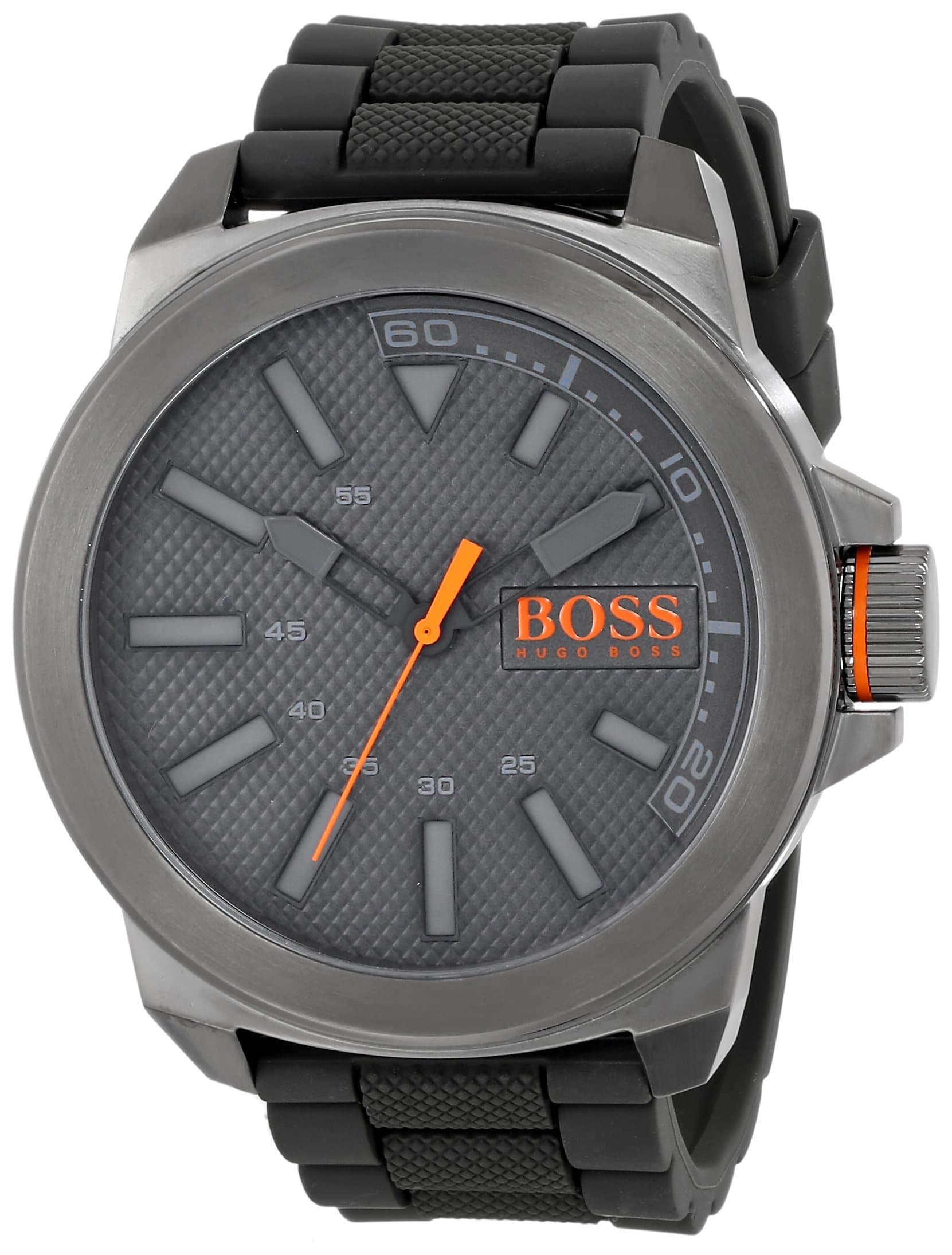 HUGO BOSS Orange Men's 1513005 New York Stainless Steel and Silicone Watch