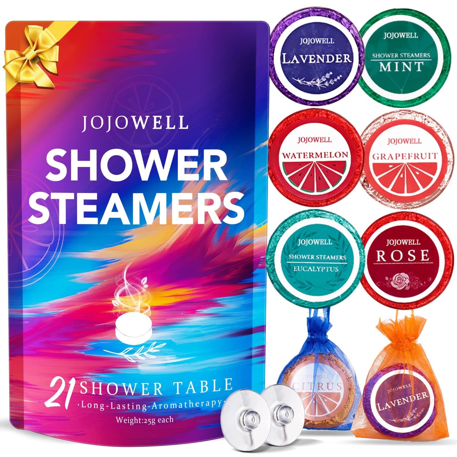 Shower Steamers Aromatherapy - 21Pcs Birthday Gifts for Women, Mothers Day Gifts for Mom Wife Grandma Daughter Self Care with Natural Essential Oils Relaxation Home SPA, Mothers Day Gift Ideas