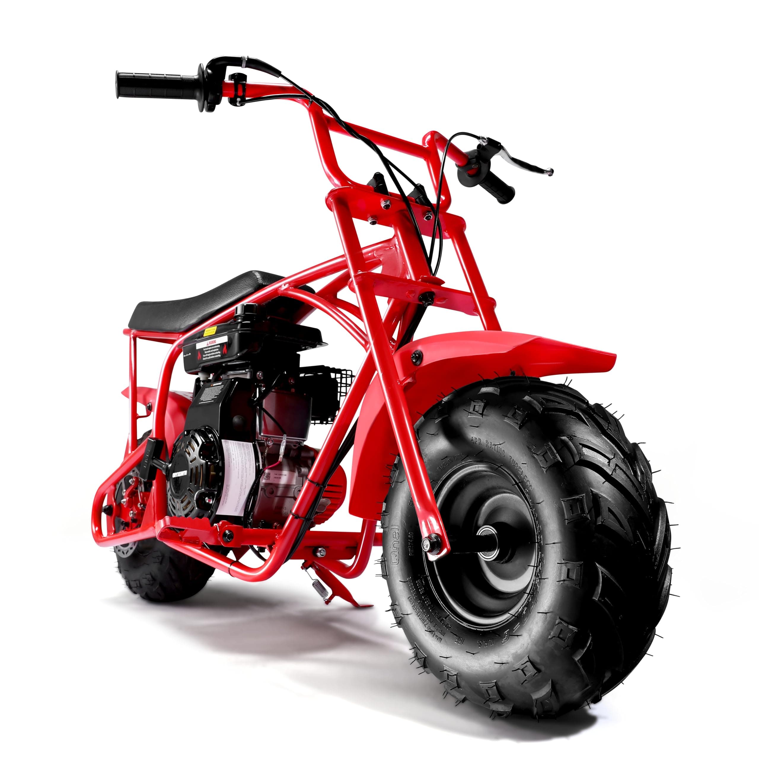 Oryxearth 105CC 4-Stroke Mini Bike, Off Road Gas Powered with Automatic Transmission and Pull Start, Best Gift for Kids