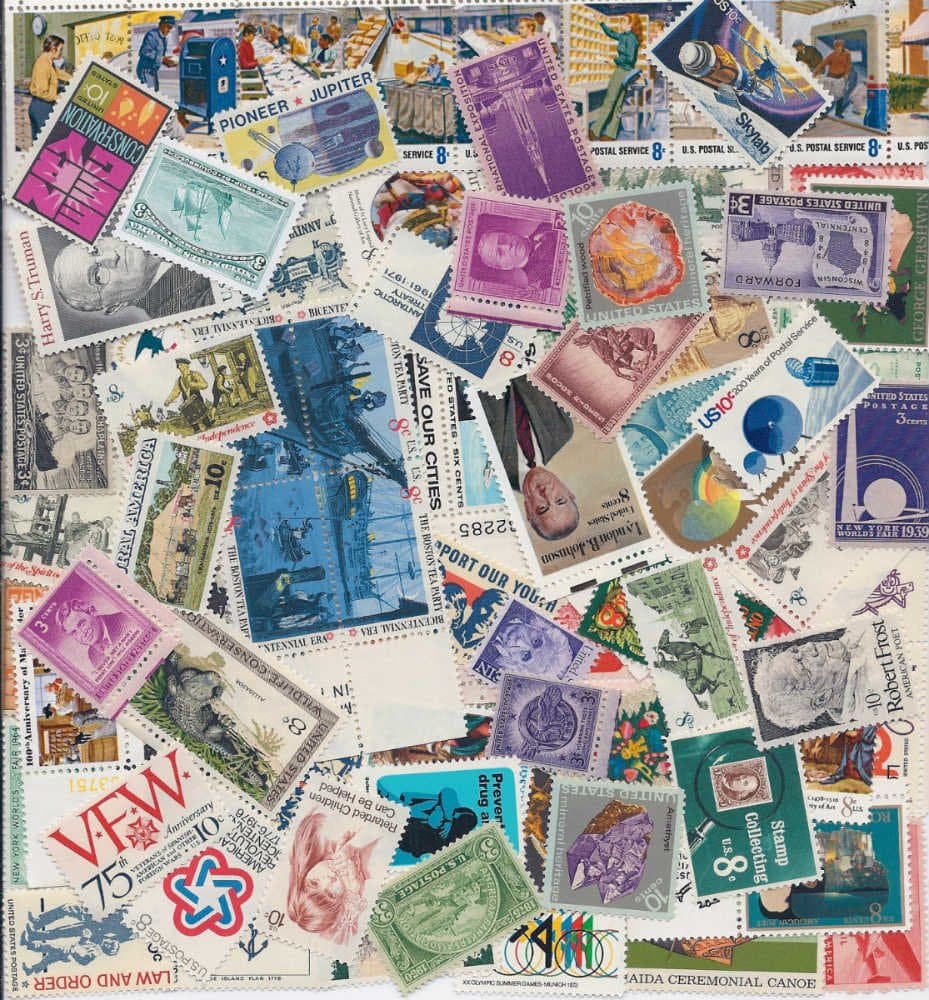 1000+ Vintage Used USA Postage Stamps Off-Paper Stamp United States Stamp Collecting by Captain Nikkiesavage