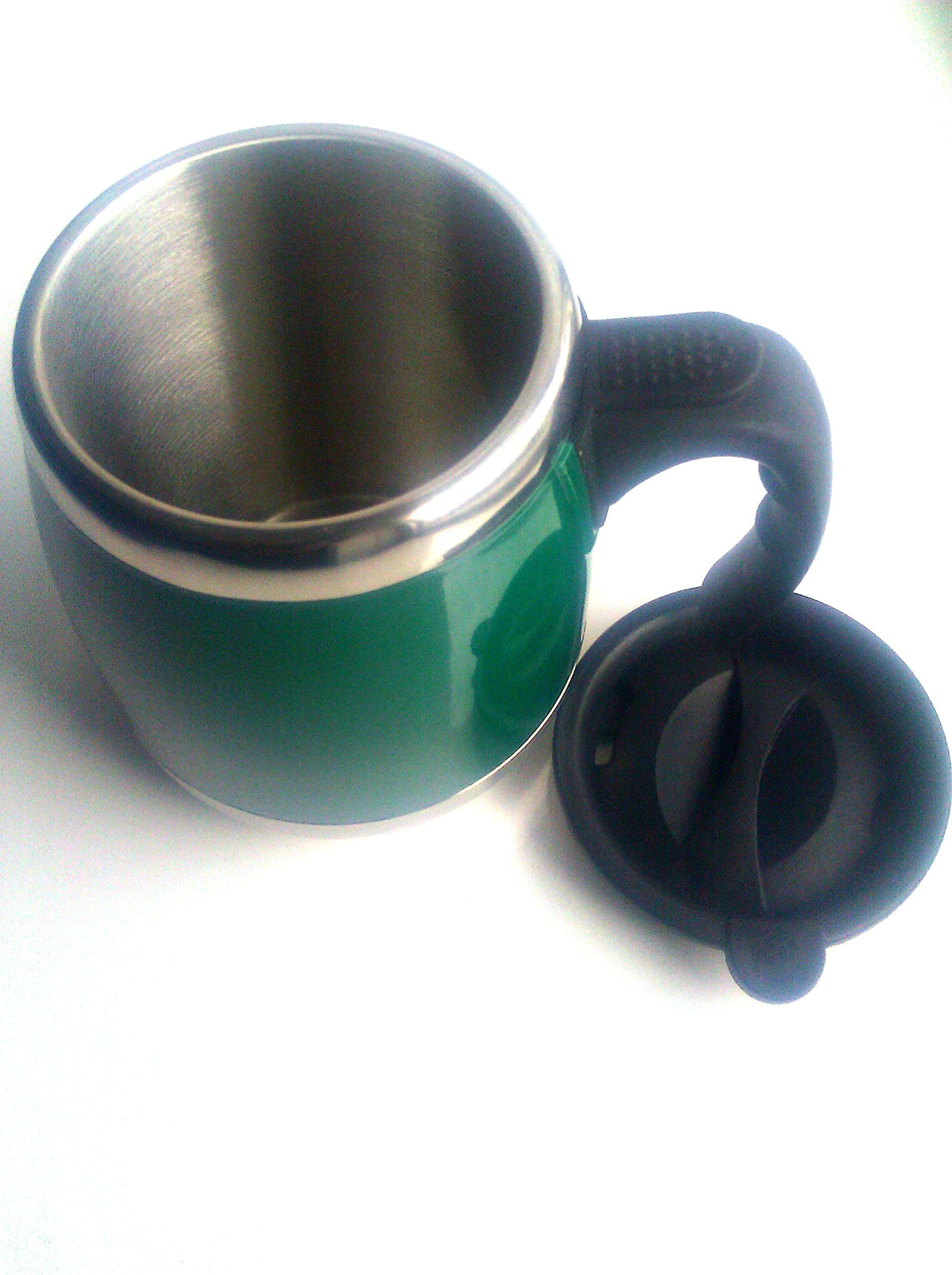 Stainless Steel 16oz Green Desk Squat Mug