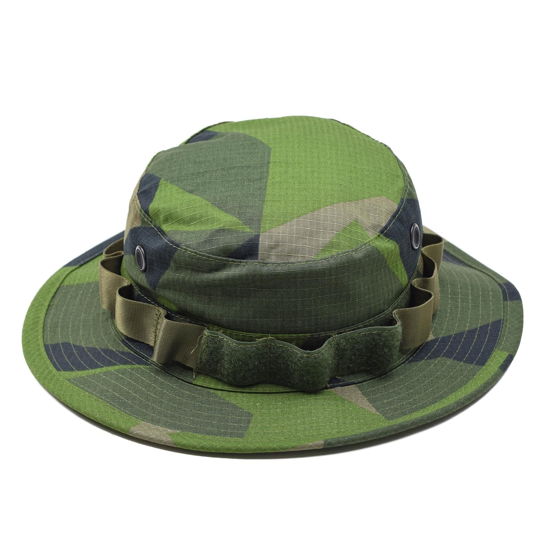 Swedish Army Style Boonie Cap Tacgear Military hat Sweden M90 camo Ripstop Wide Brim