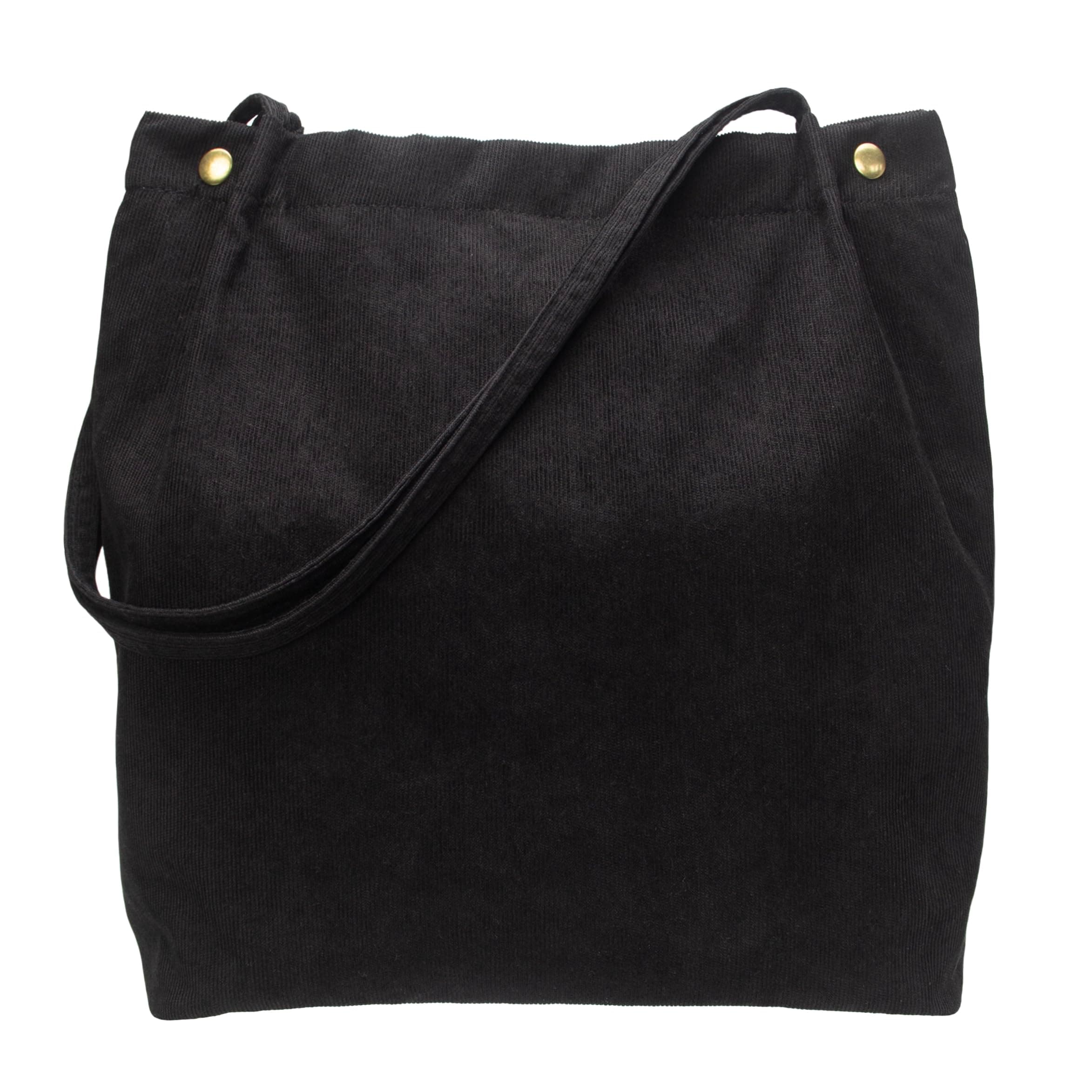 PAZIMIIK Corduroy Tote Bags for Women Travel Reusable Grocery Shopping Shoulder Go-to Everyday Bag for Work