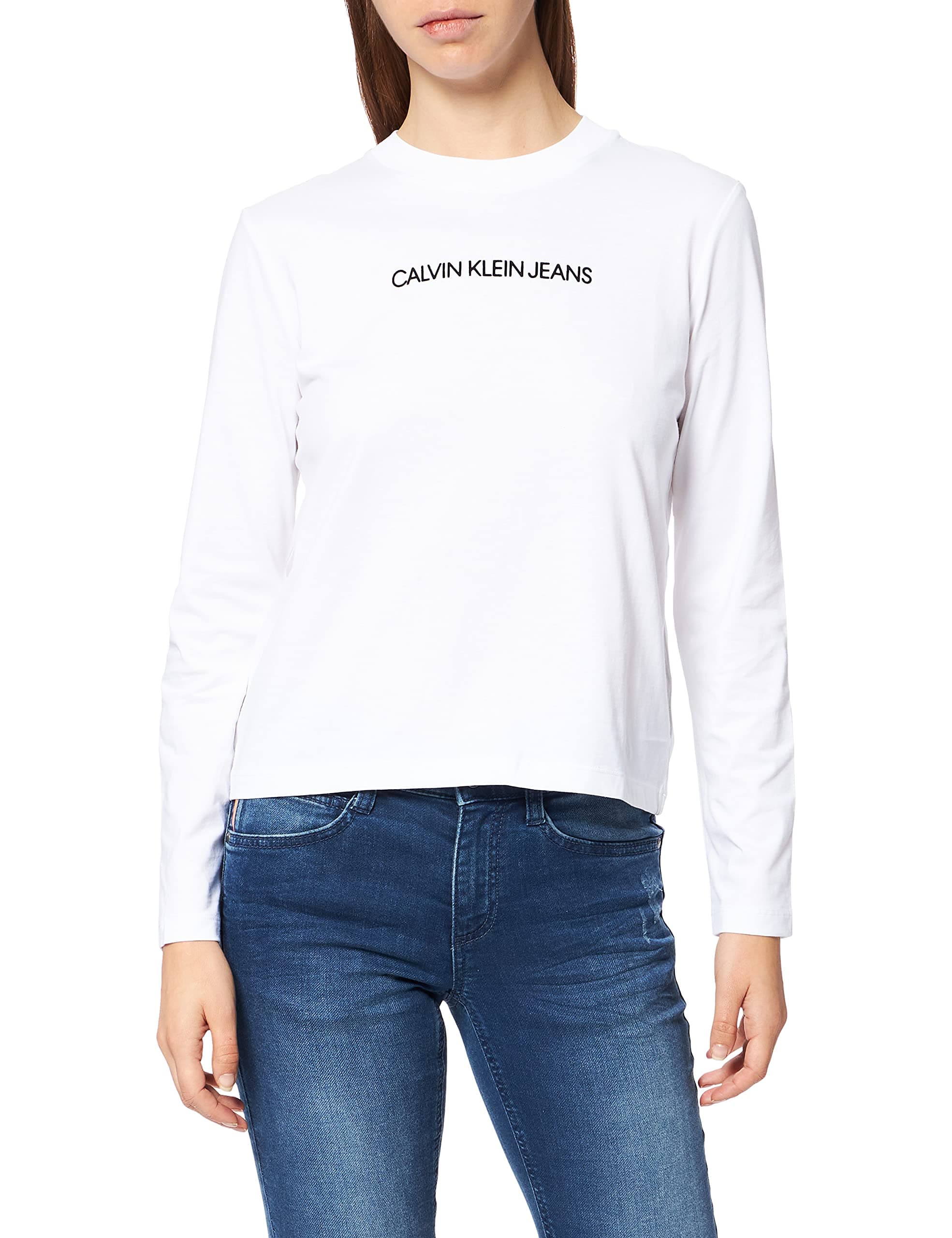 Calvin Klein Women's Shrunken Institution T-Shirt