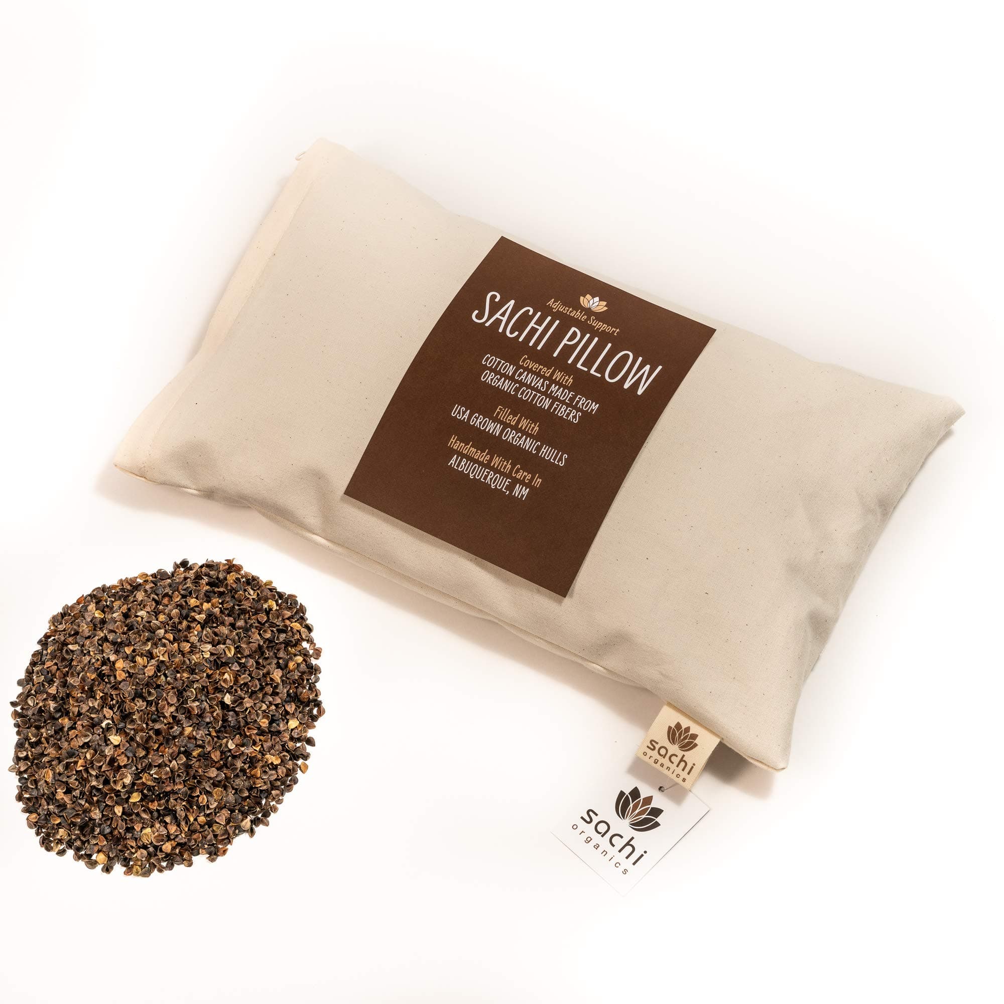 Sachi Organics Mini Buckwheat Hull Pillow