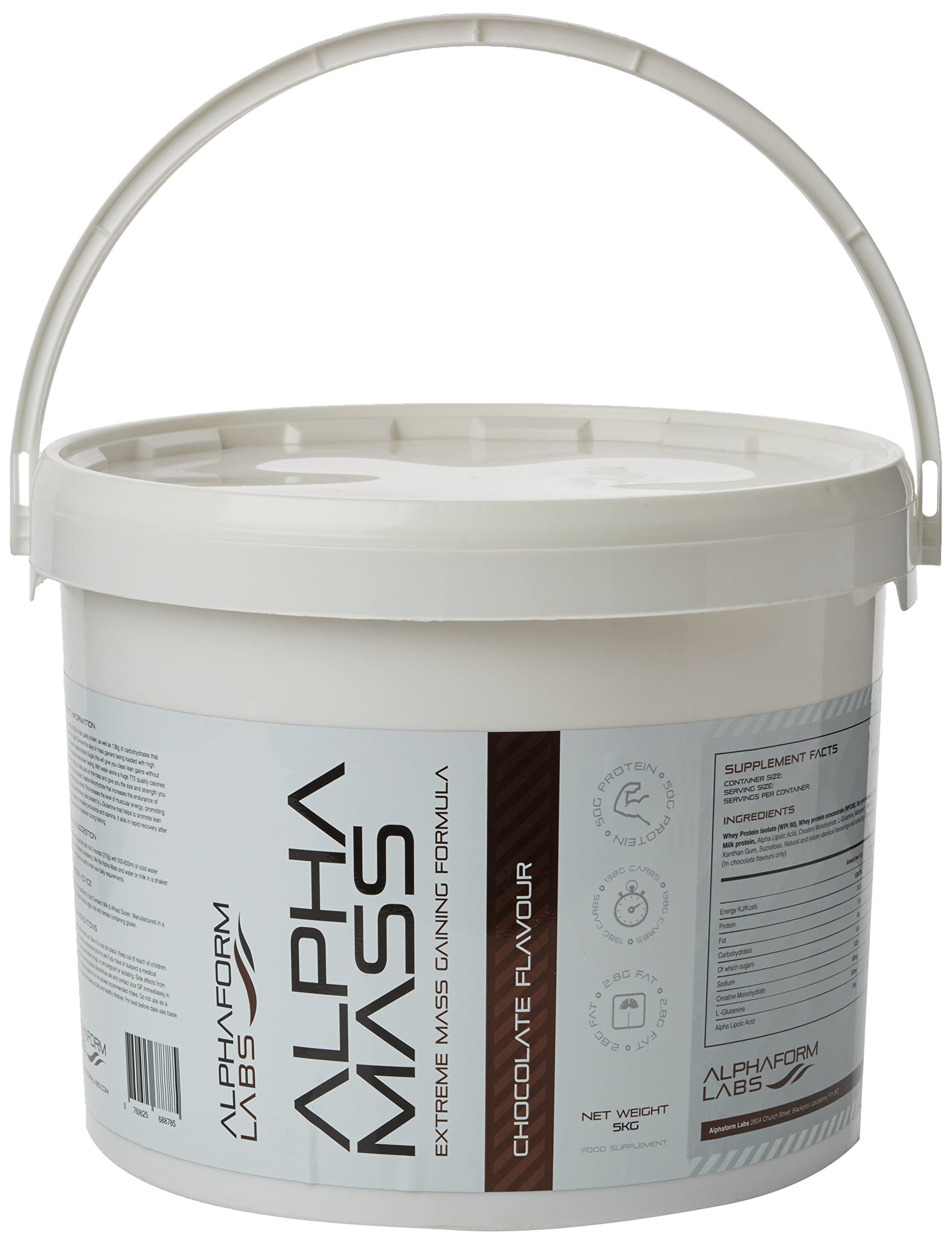 AlphaForm Labs Alpha Mass Extreme Mass Gaining Formula 5Kg Chocolate Flavour