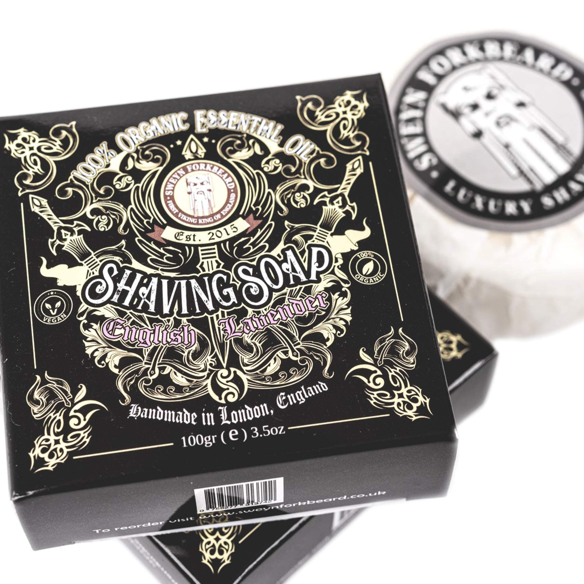 Sweyn Forkbeard Luxury Vegan Shaving Soap - English Lavender
