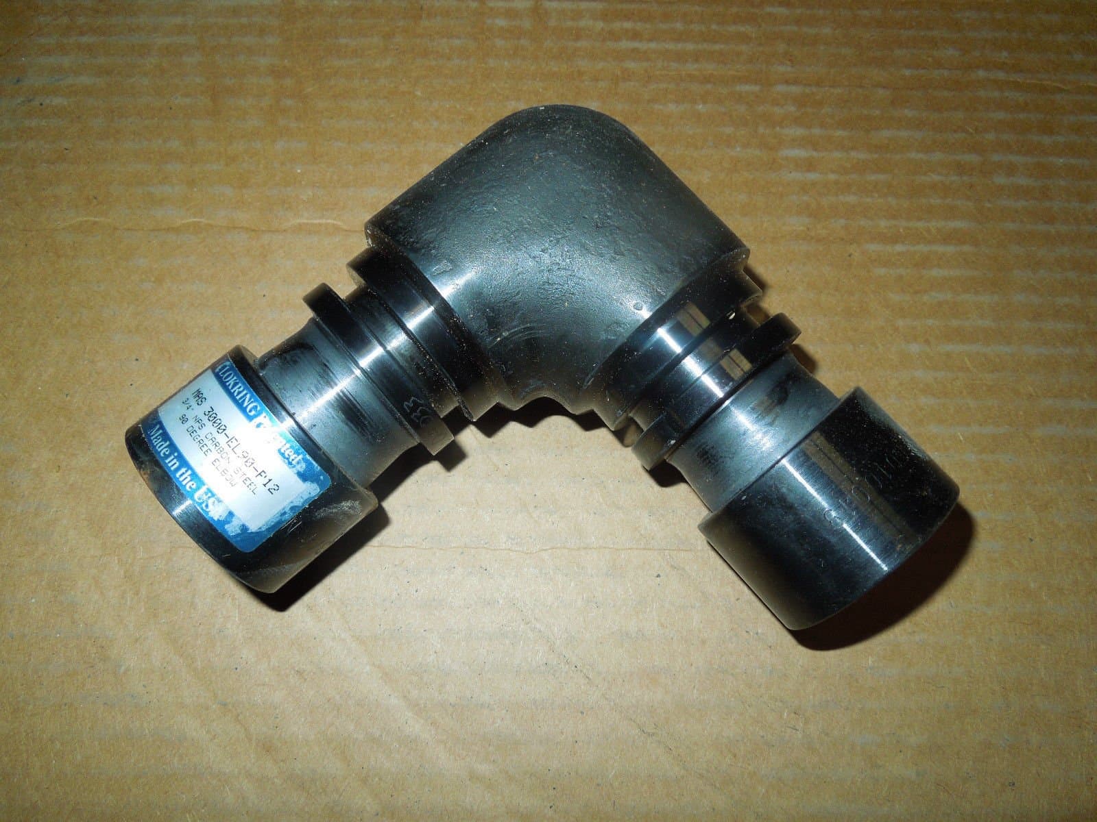 Lokring MAS-3000-EL90-P12, 3/4" NPS 90 deg elbow, carbon steel