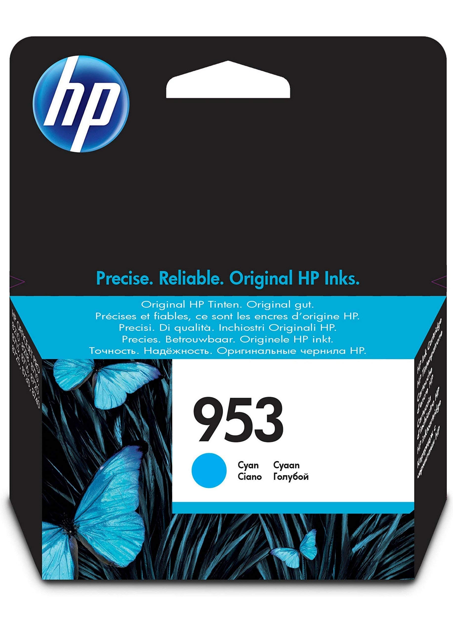 HP|HP 953 Cyan Original Ink Cartridge|Cyan|630 pages|HP OfficeJet Pro 7720, 7730, 7740, 8120, 8720, 8730|F6U12AE.