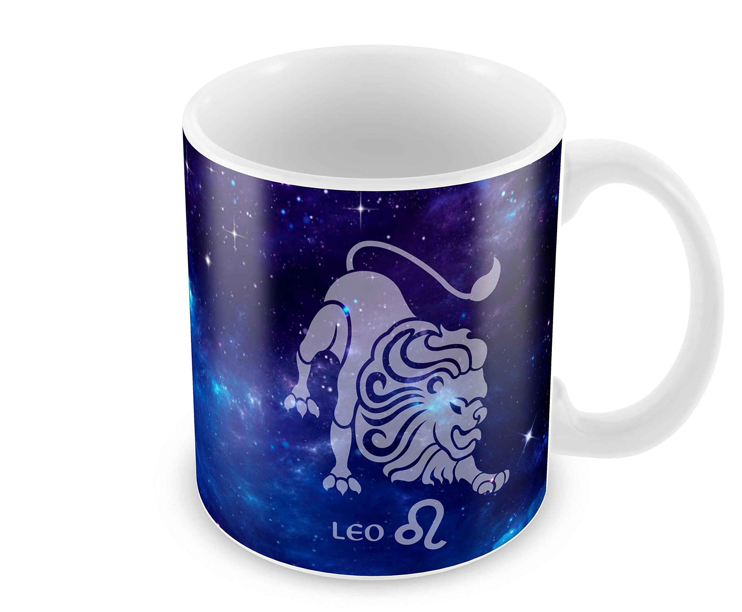 Posterboy Ceramic Leo Zodiac Sign Round Coffee Mug (7.62 Cm X 9 Cm, Multicolor)