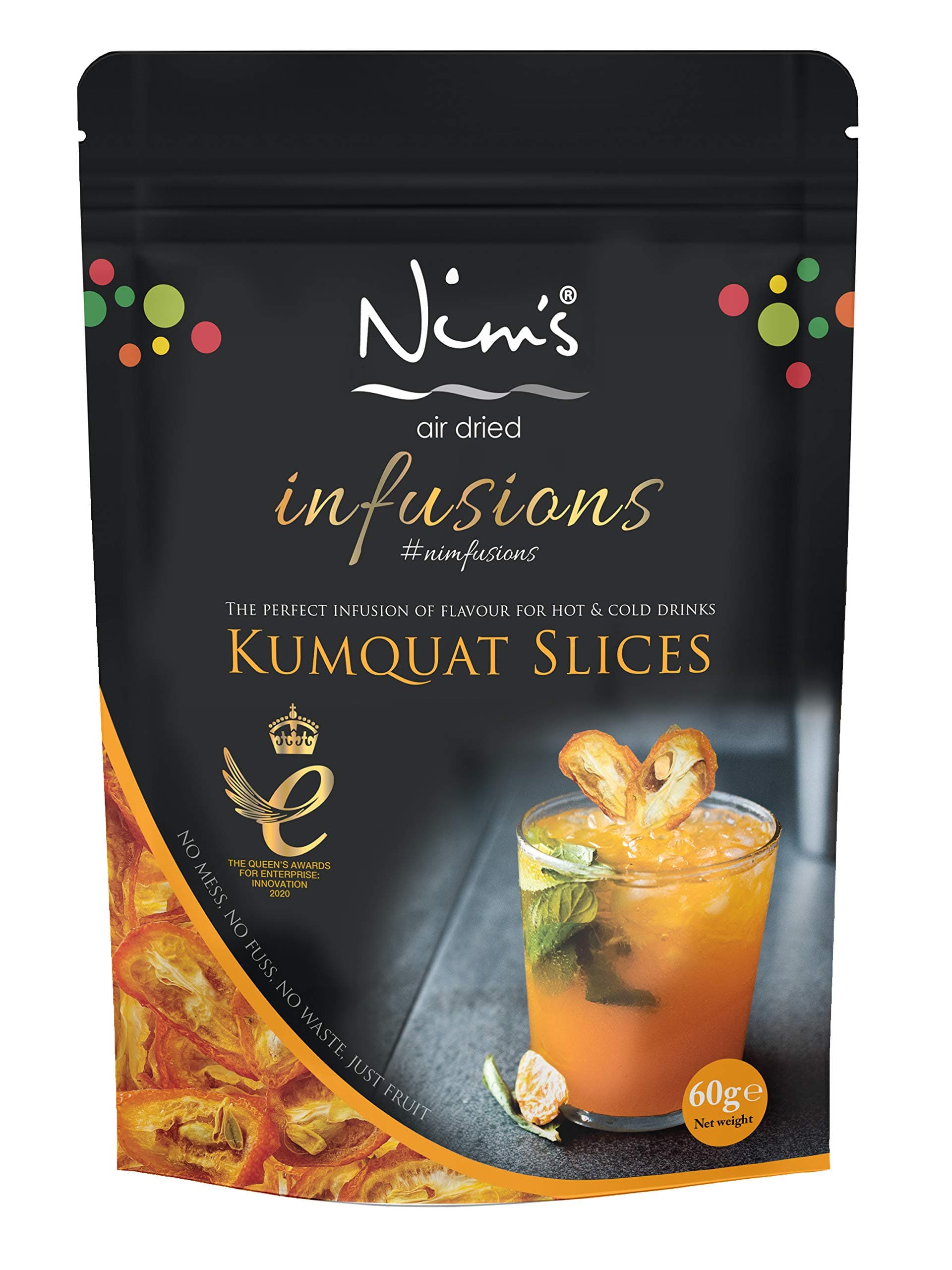 Nim's Dehydrated Dried Kumquat Cocktail Drink Garnish Slices 60g