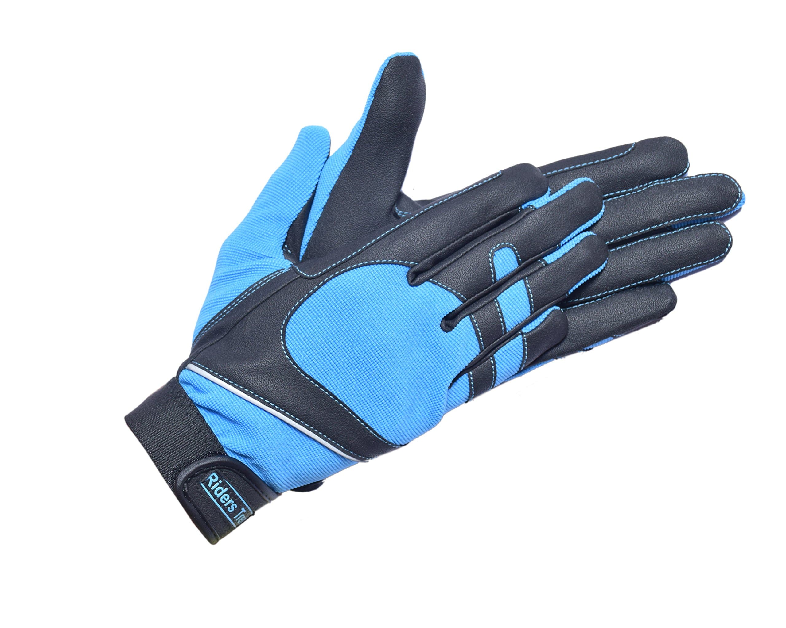 Riders Trend 4Way Spandex/Stretchable Serino Horse Equestrian Riding Gloves