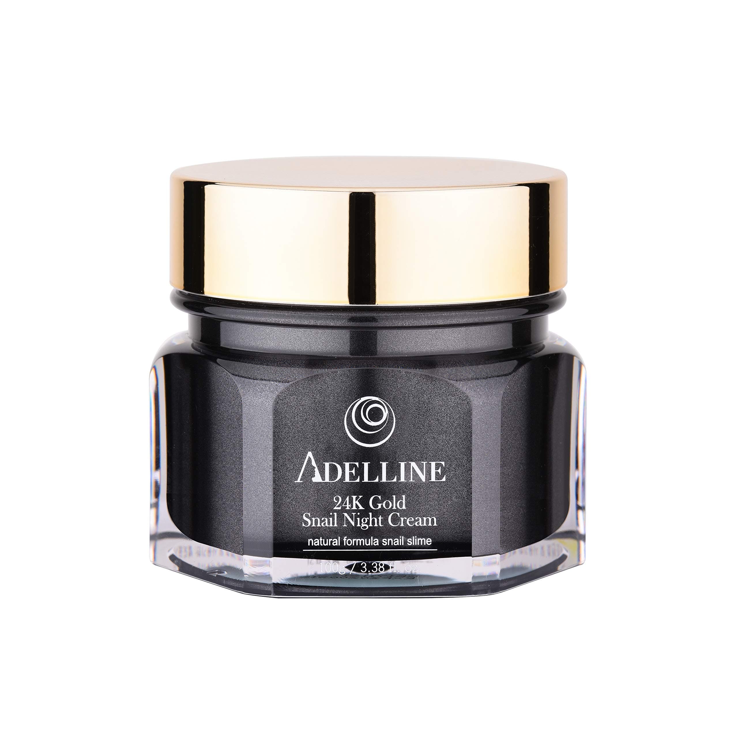 Adelline 24K Gold Snail Night Cream - Snail Cream For Nighttime Use With 24K Gold Flakes For Your Face and Neck Made in Korea