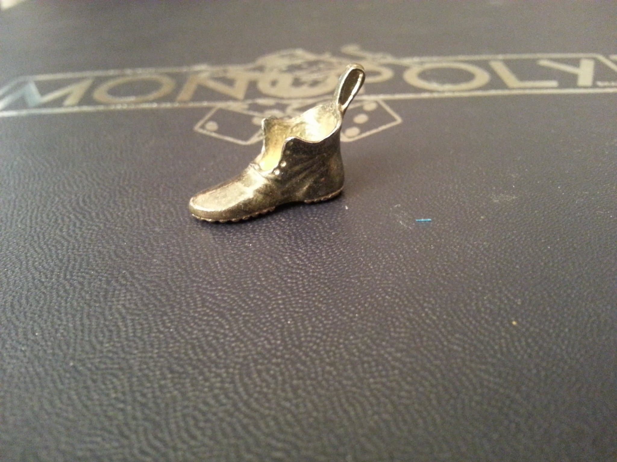 Kenner Monopoly Deluxe Edition Gold Metal Shoe Slipper Game Token