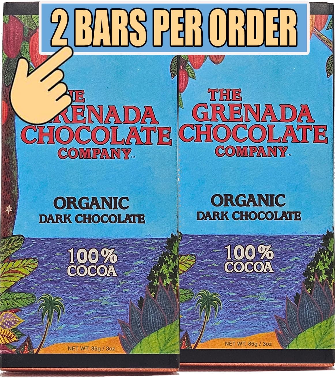 100% Organic Cocoa content - GRENADA CHOCOLATE COMPANY, Grenada, Caribbean