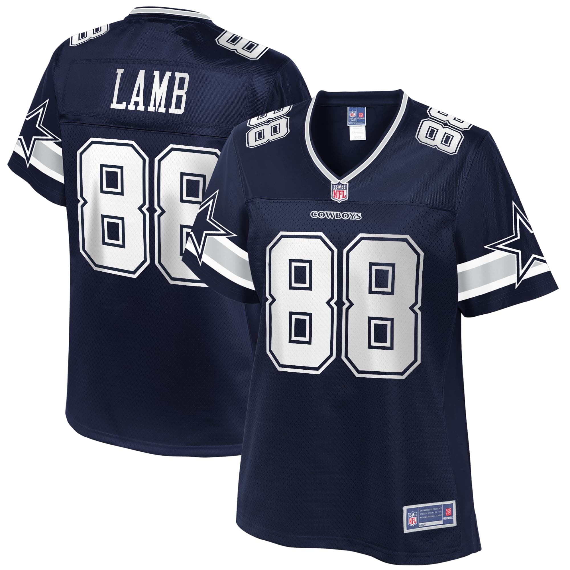 Women's CeeDee Lamb Navy Dallas Cowboys Player Jersey