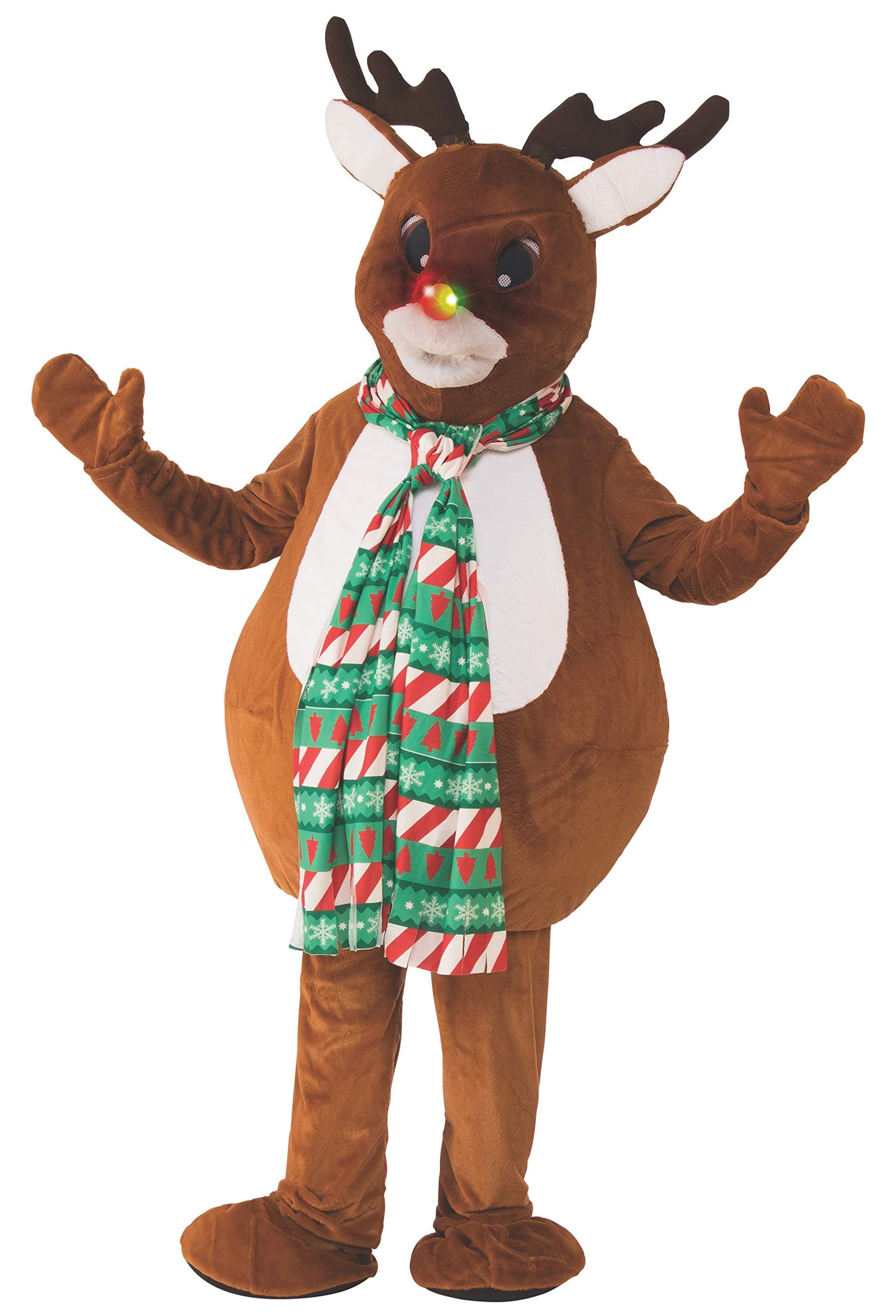 Reindeer Mascot Costume for Adults, Men's Standard