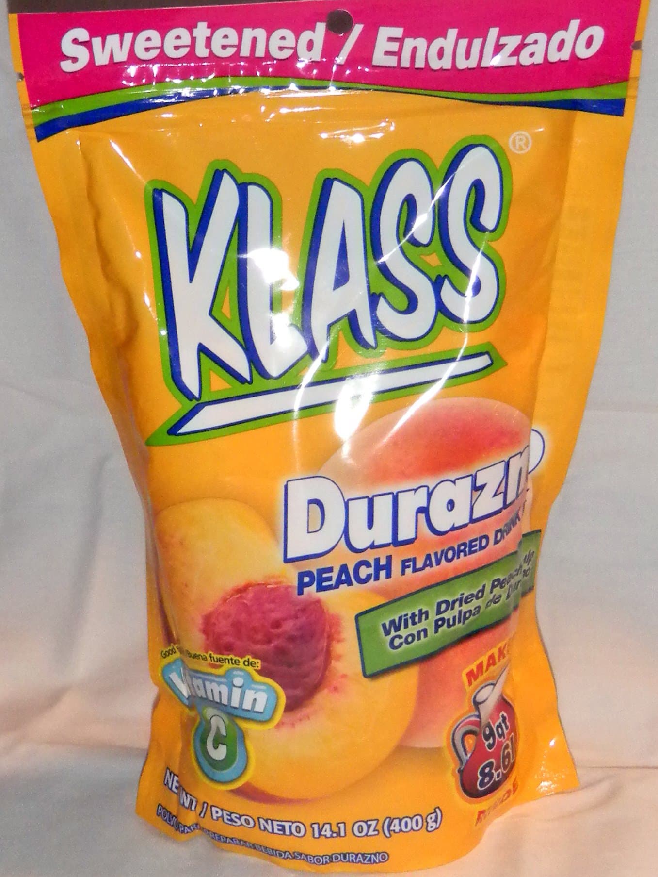 Klass Drink Mix Durazno - Peach Flavor Aguas Frescas Makes 9QT From Mexico