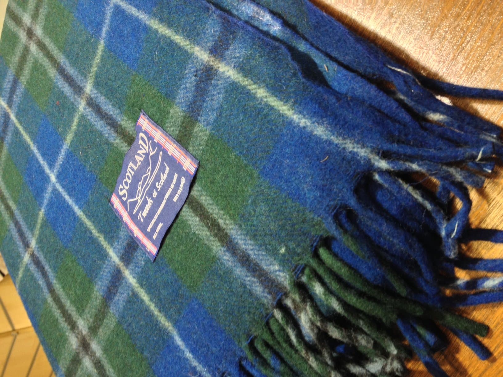 Tweeds of Scotland Scottish Tartan Blankets,Rugs,Throws - Blue Douglas