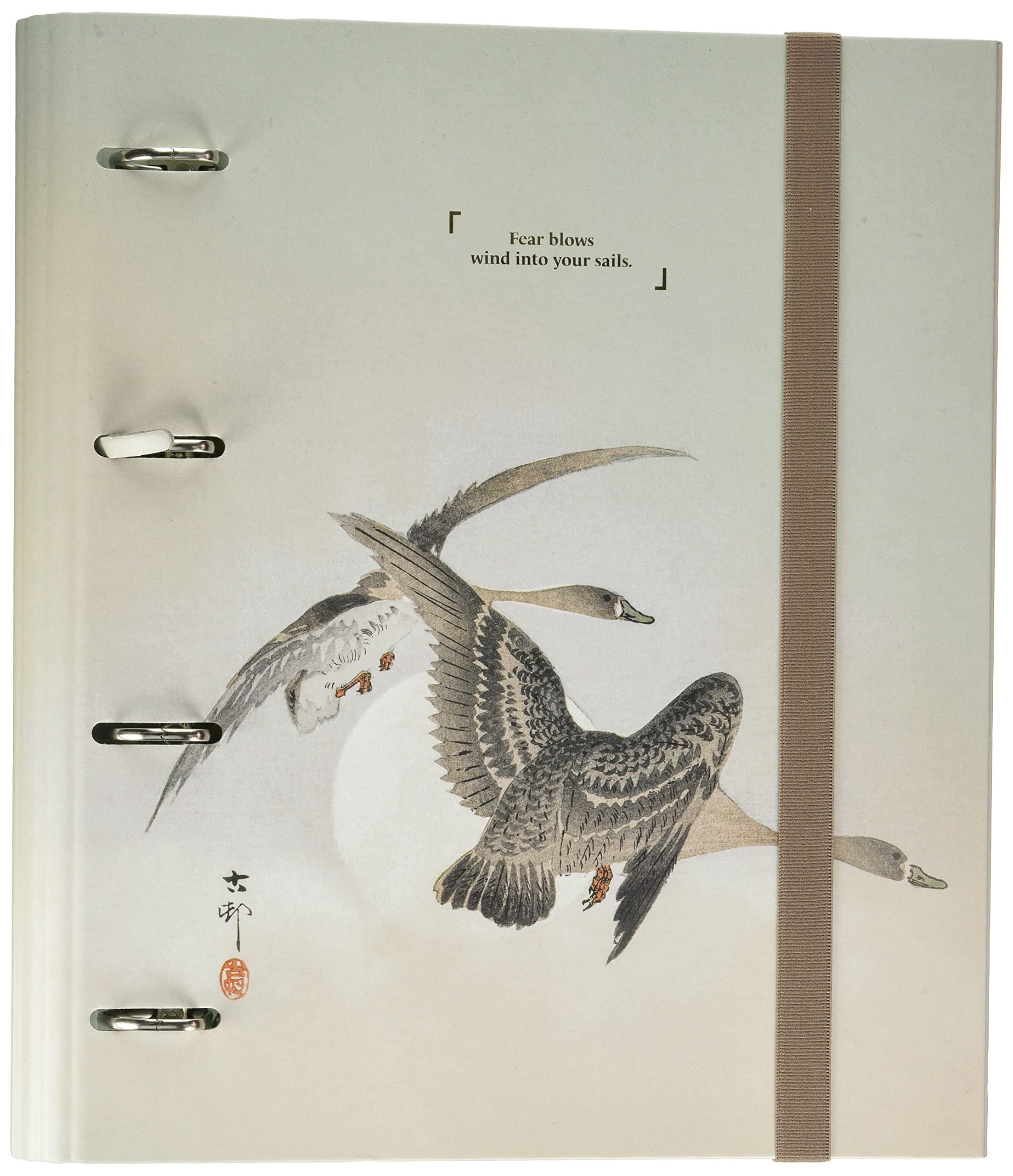 Grupo Erik Ring Binder A4 - Japanese Art | 4 Ring Binder 10.6 x 12.6 inches - 27 x 32 cm | A4 Ring Binder Folder, Document Folder | Cute Stationery Gifts