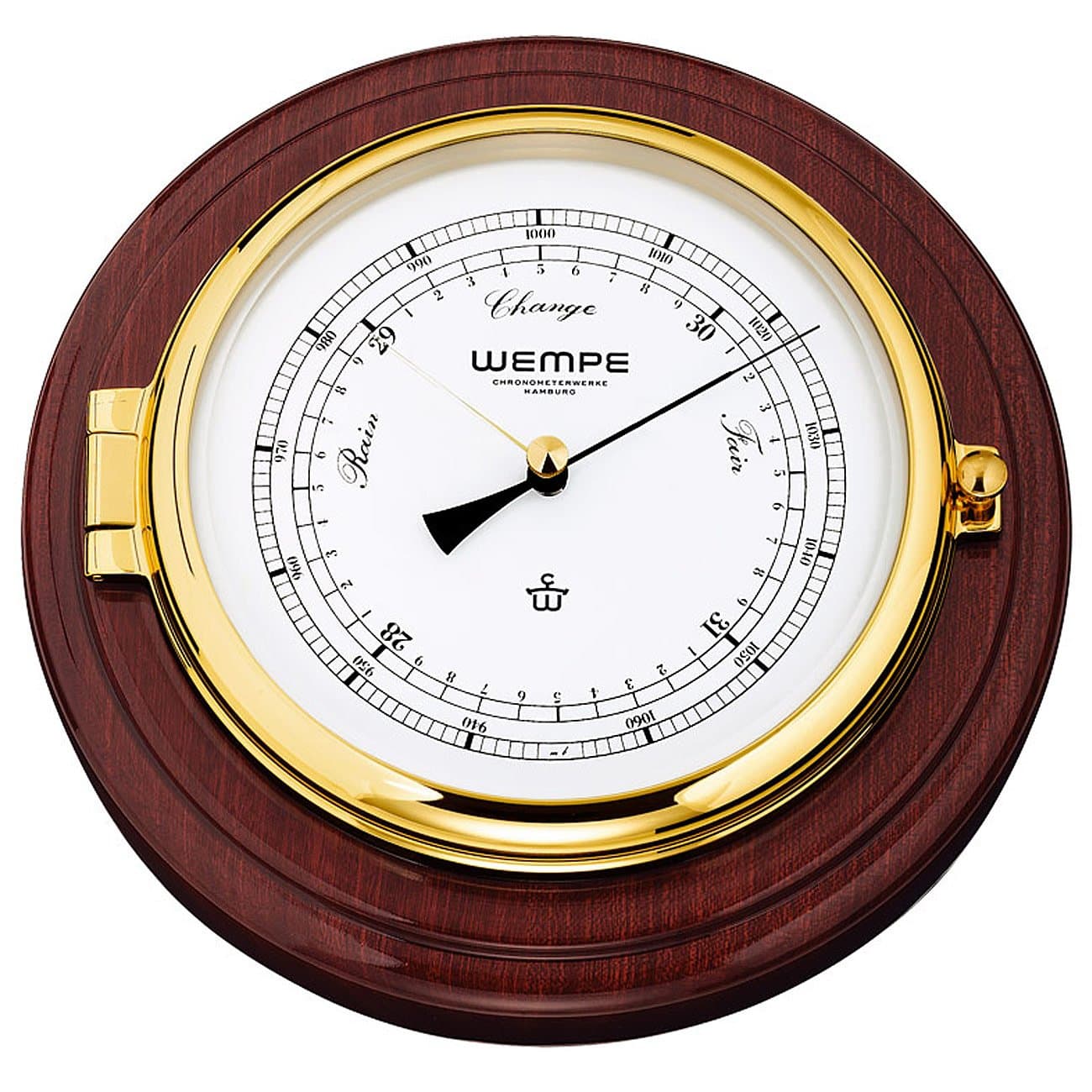 Wempe Chronometerwerke Skipper Barometer Mahagoni CW400002