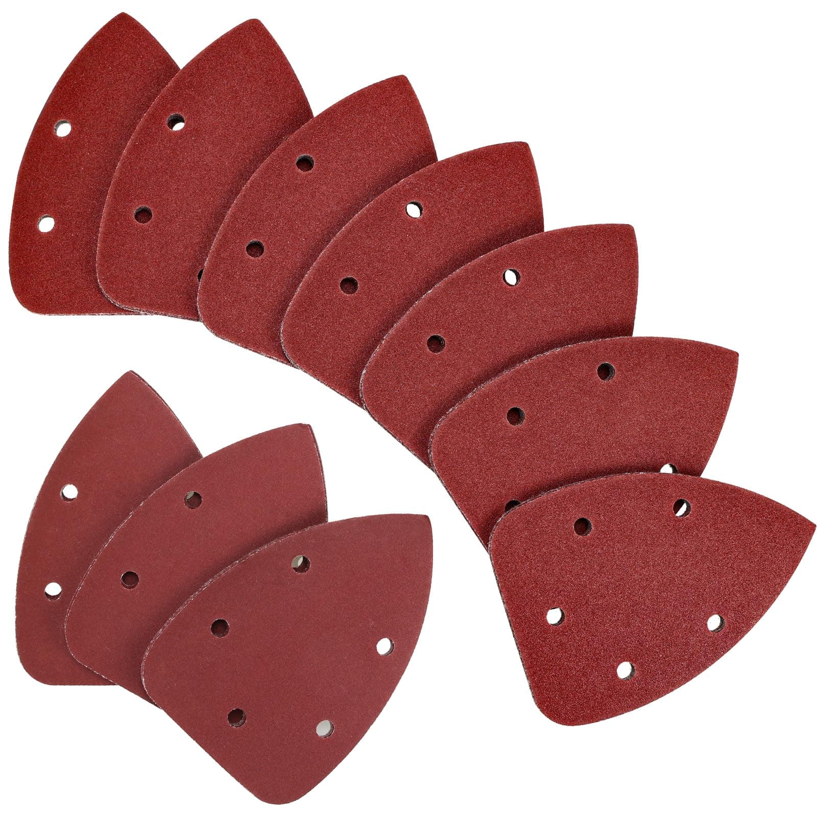 50pcs Mouse Detail Sander Sandpaper Sanding Sheets 35pcs 120Grits & 15pcs 240Grits for Sanding Polishing