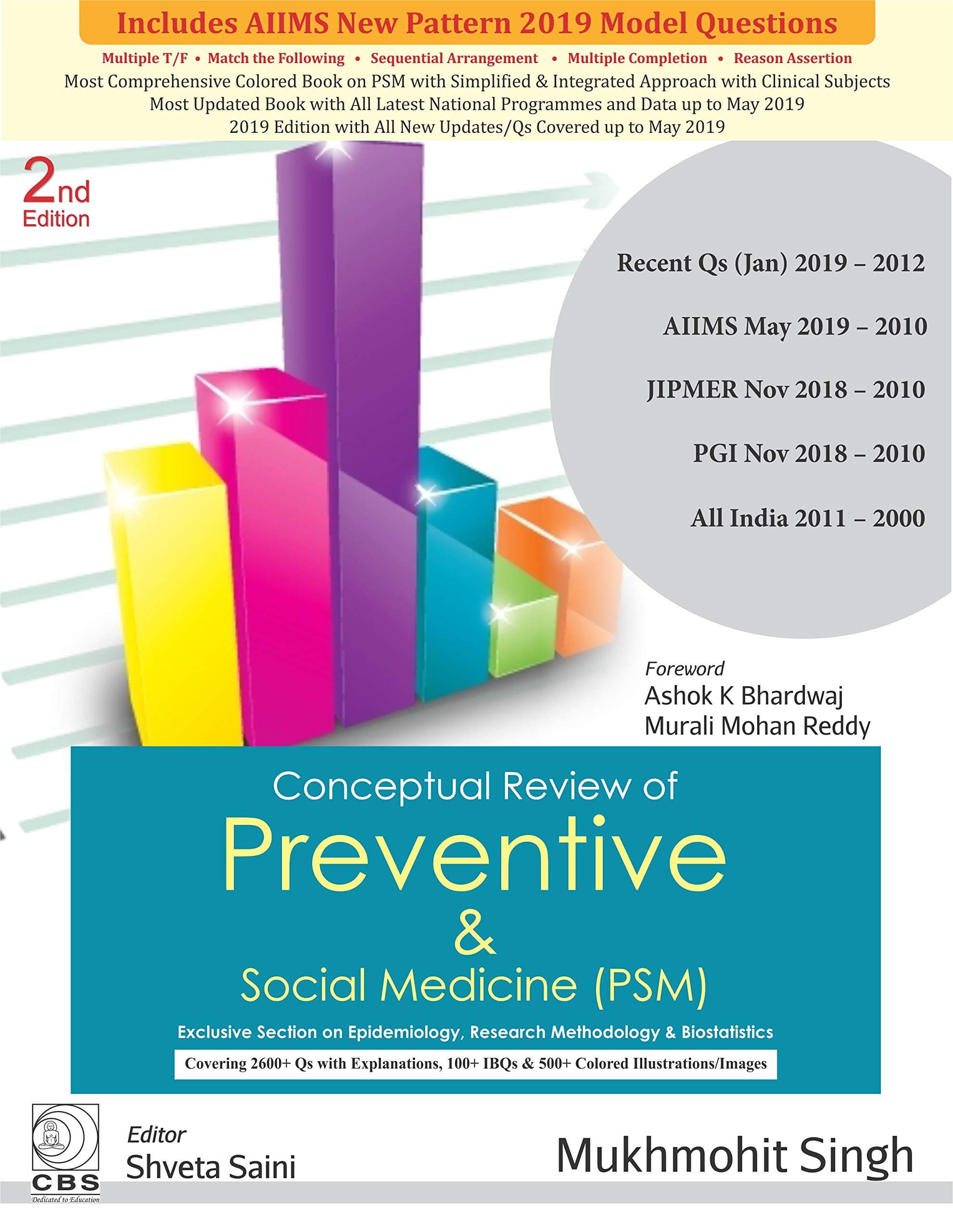 CONCEPTUAL REVIEW OF PREVENTIVE AND SOCIAL MEDICINE (PSM) 2ED (PB 2019) Paperback – 1 January 2019