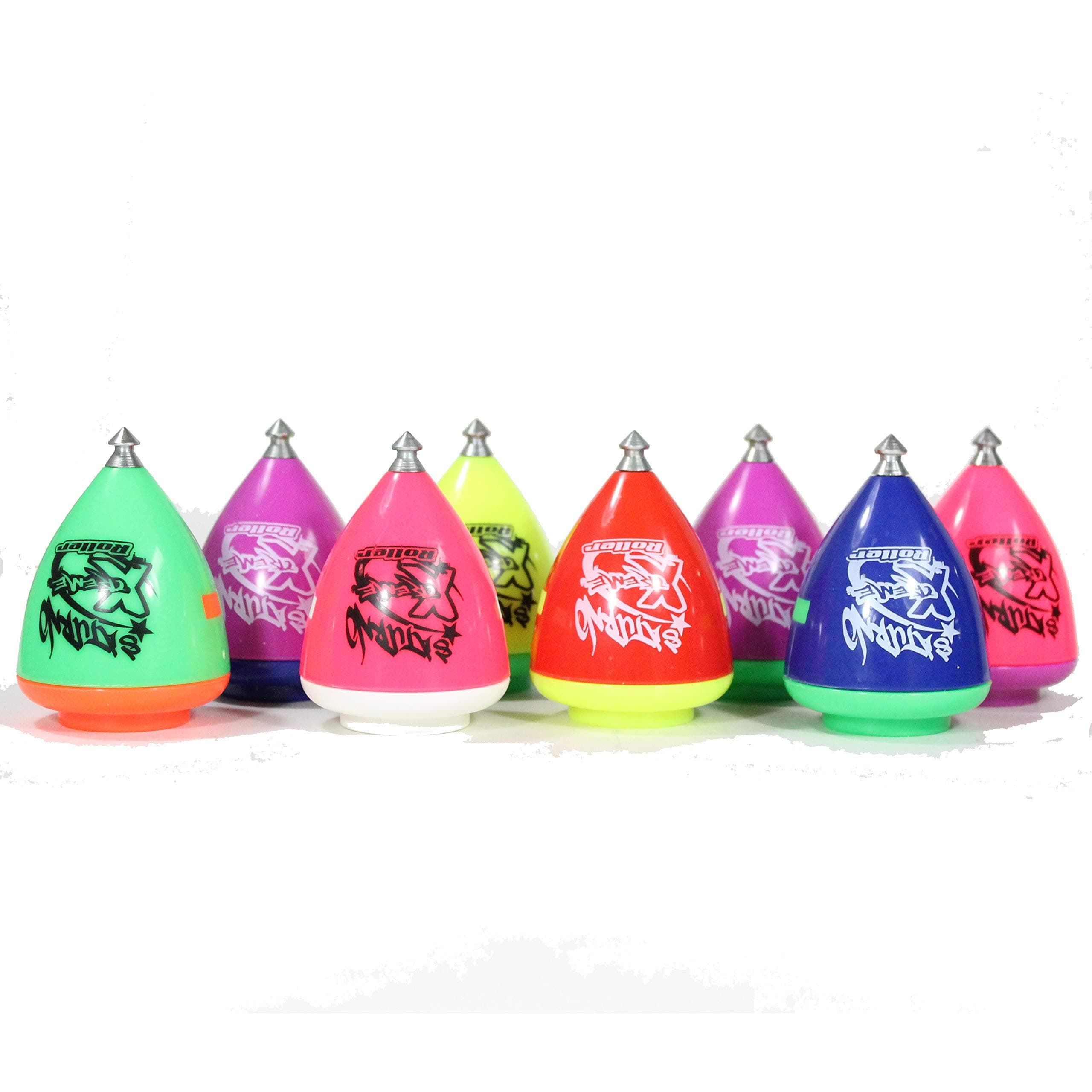 Spin Top Saturno Xtreme Roller - Bearing Tip SpinTop - (Black Yellow)